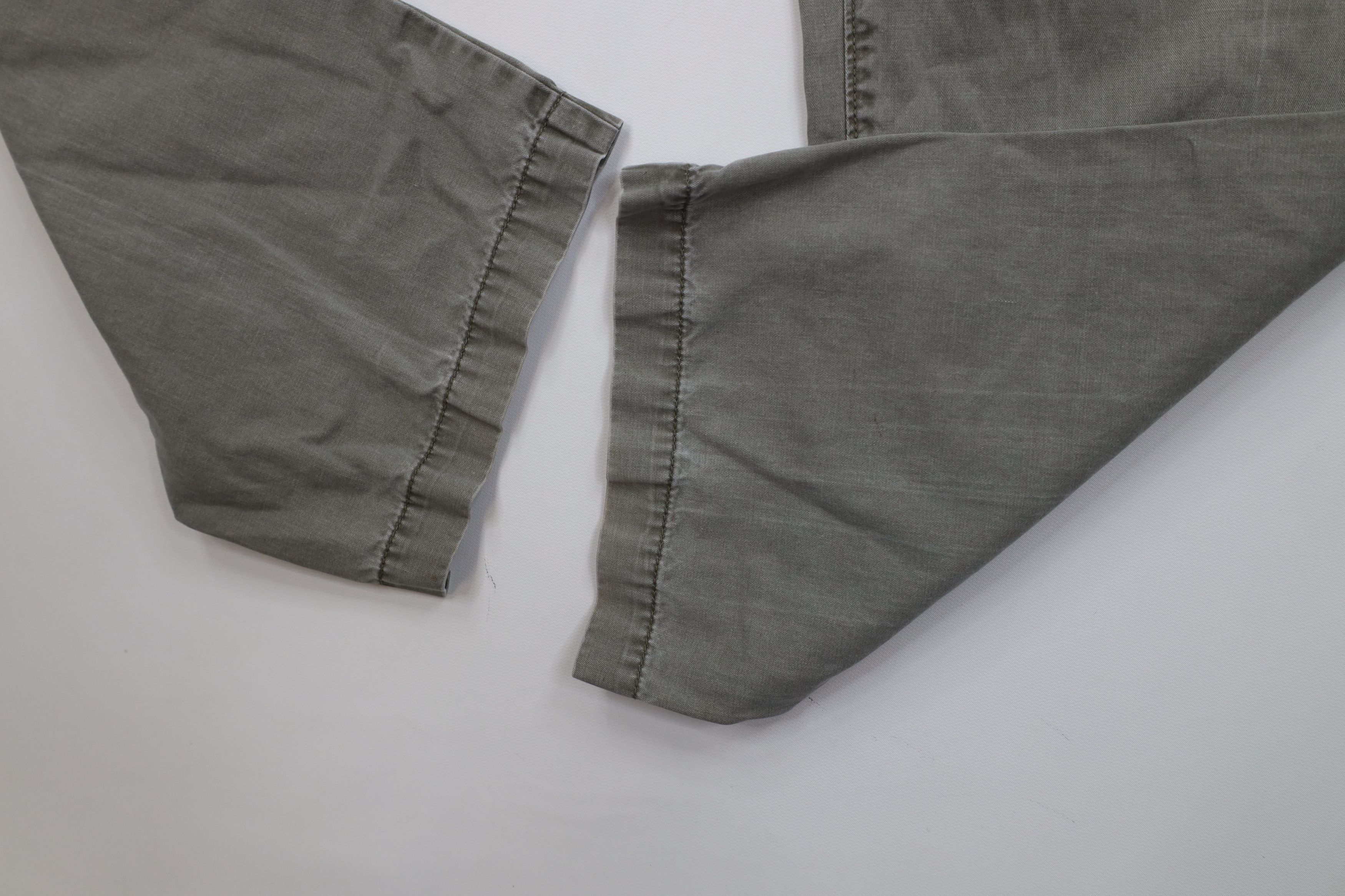 Calvin Klein Vintage 90s Calvin Klein Stonewash Wide Leg Pants Green Size US 34 / EU 50 - 6 Thumbnail