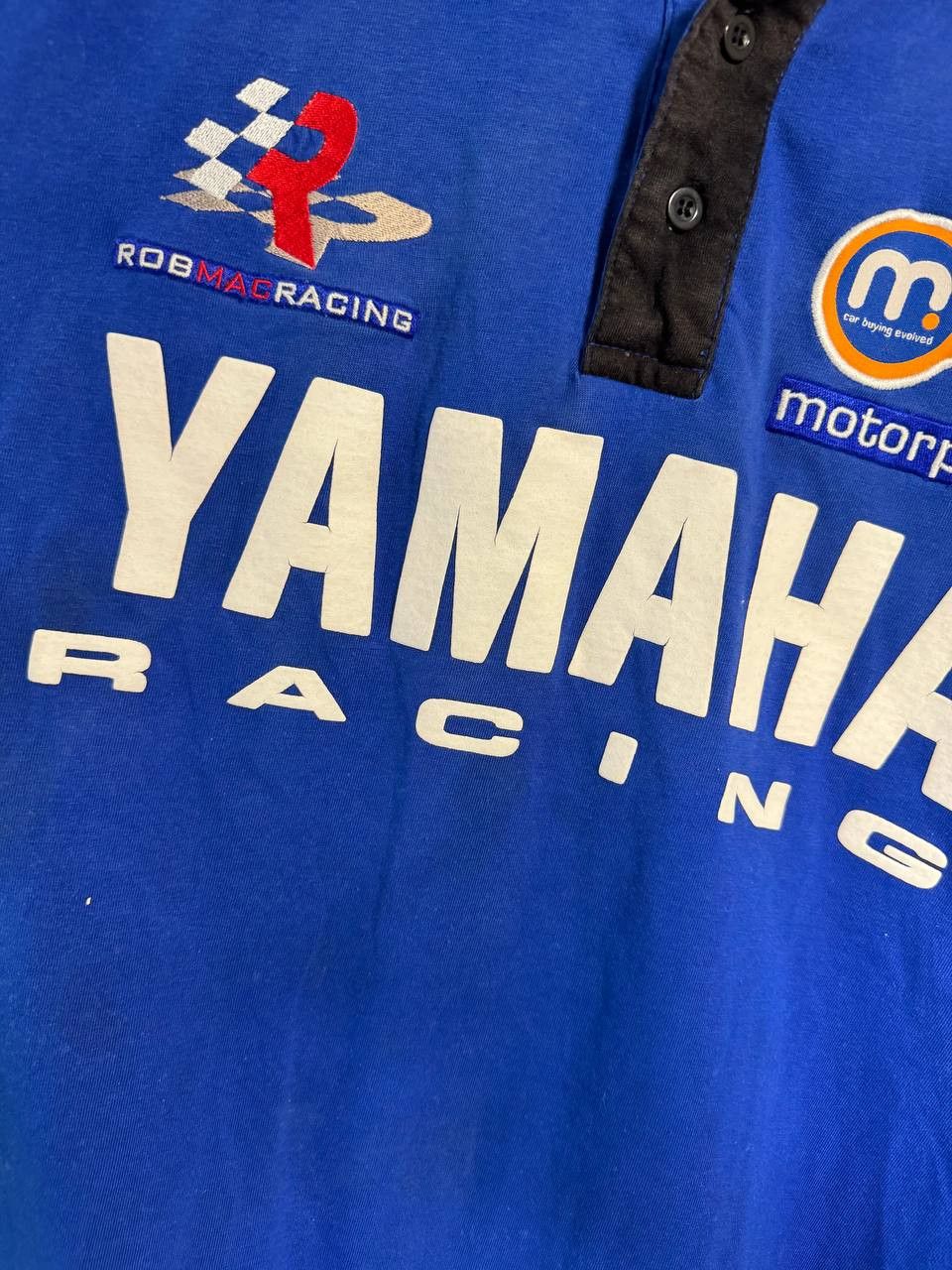 Vintage × Yamaha Vintage Yamaha Rob Mac Racing Superbike Moto Polo Shirt Size US L / EU 52-54 / 3 - 10 Thumbnail