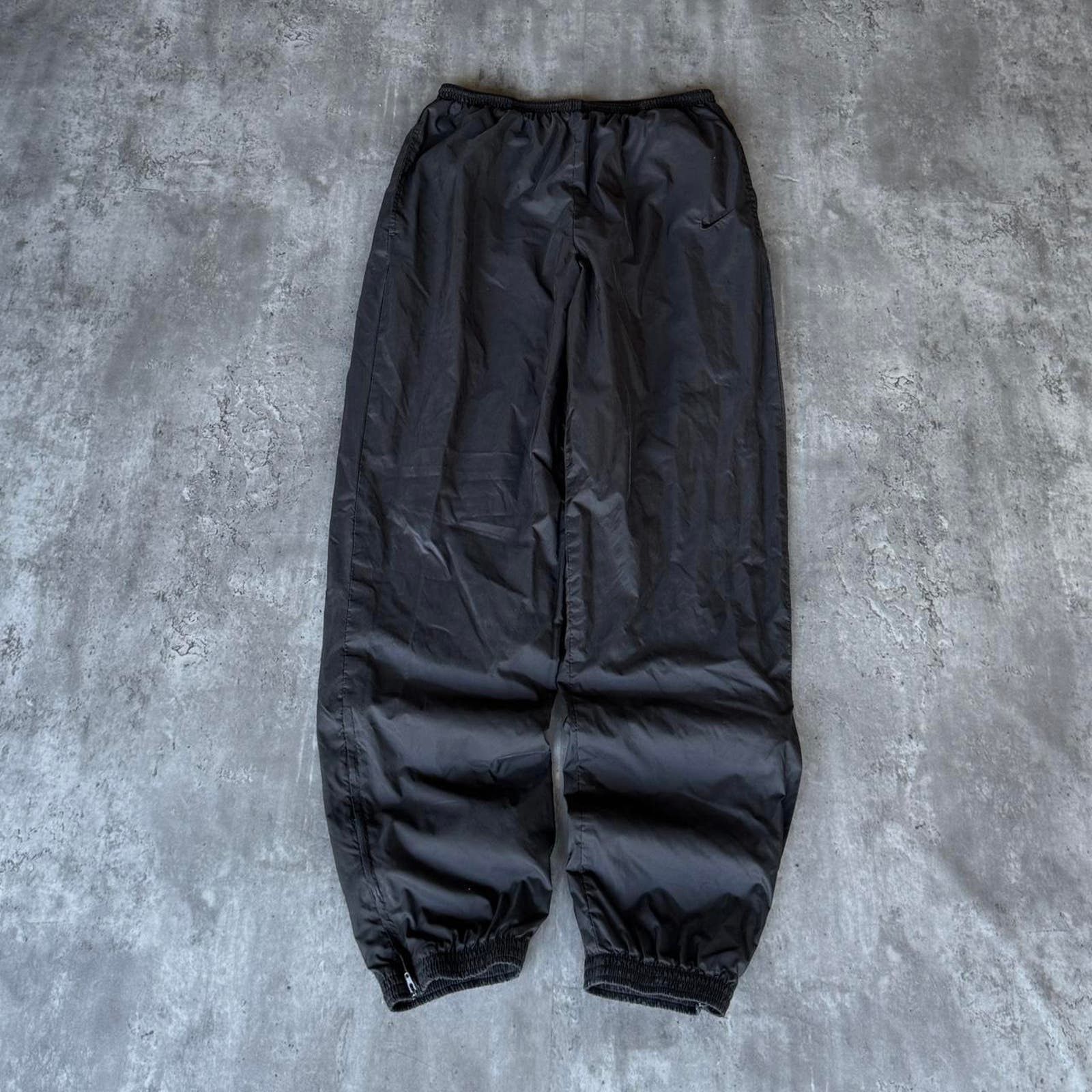 Nike Vintage 90s Nike Black Skater Grunge Tech Drill Sweatpants