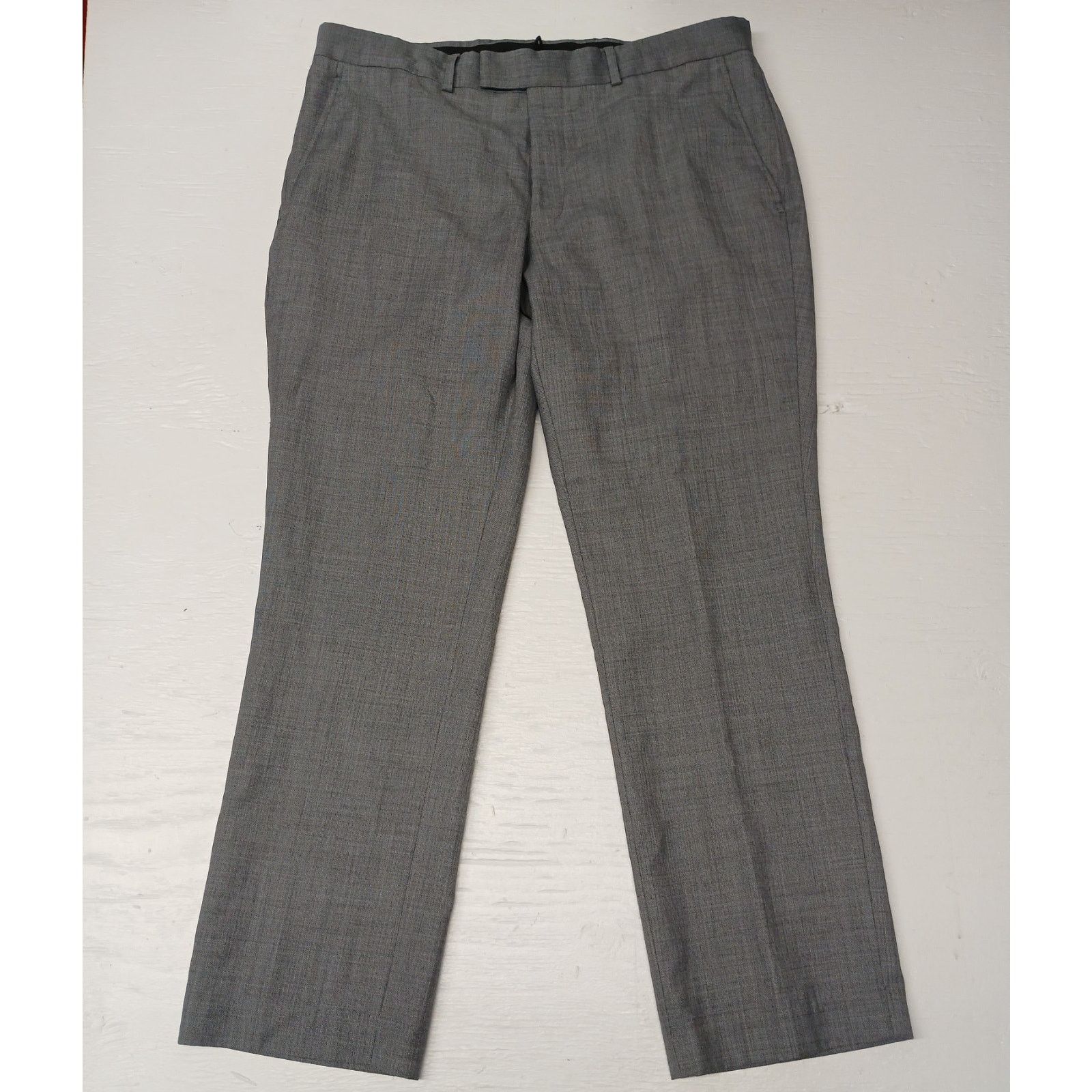 Kenneth Cole Kenneth Cole (36x30) Gray Comfort Casual Fit Dress Pants Size US 36 / EU 52 - 1 Thumbnail
