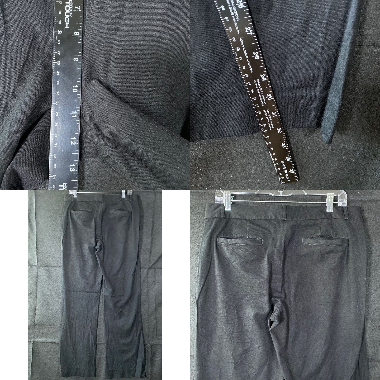 Banana Republic Banana Republic Womens Pants Black High Rise Sloan Coupe Fit Stretch 10 Size 32" / US 10 / IT 46 - 8 Thumbnail