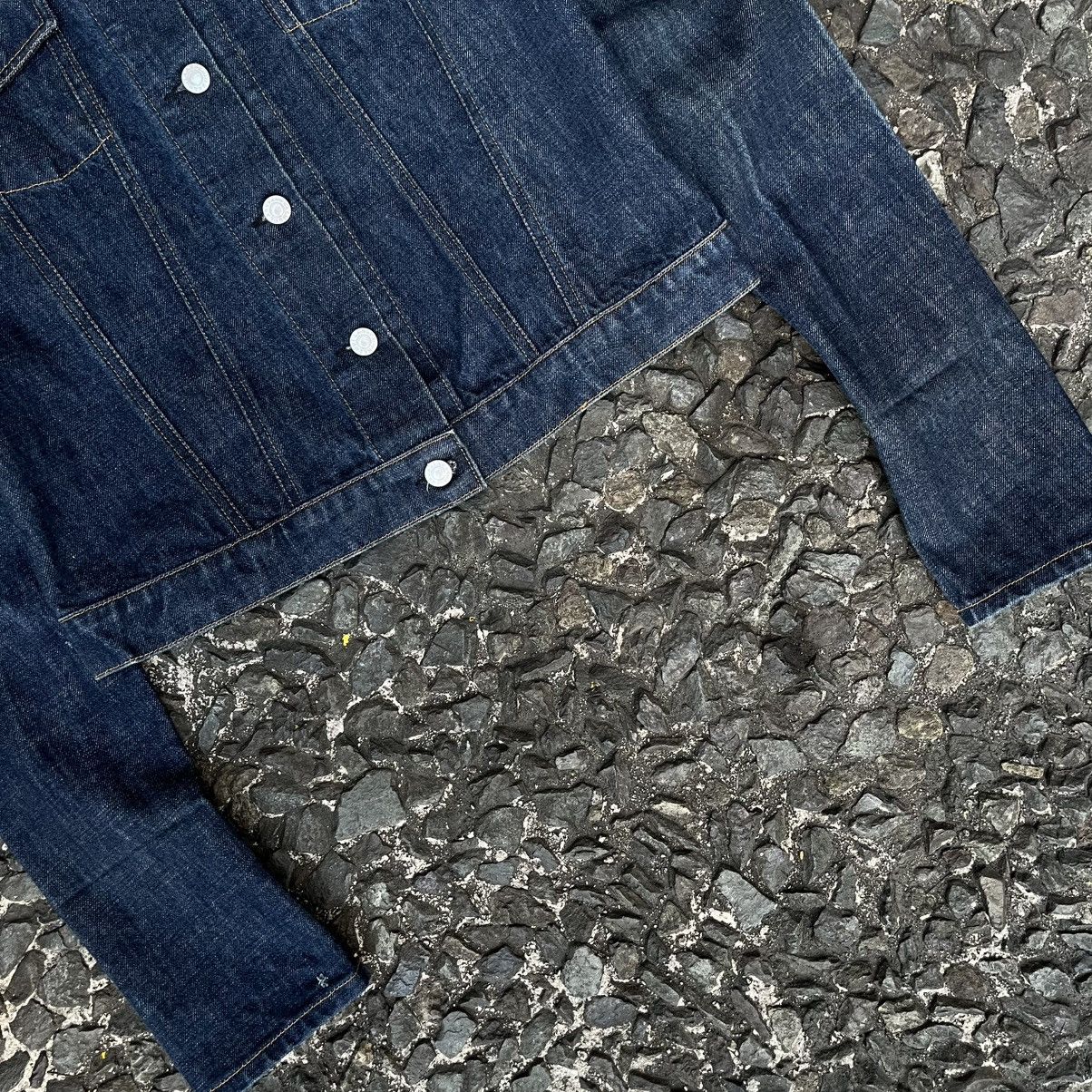 Helmut Lang Helmut lang AW1999 Elongated Sleeves Denim Trucker Jacket Size US M / EU 48-50 / 2 - 4 Thumbnail
