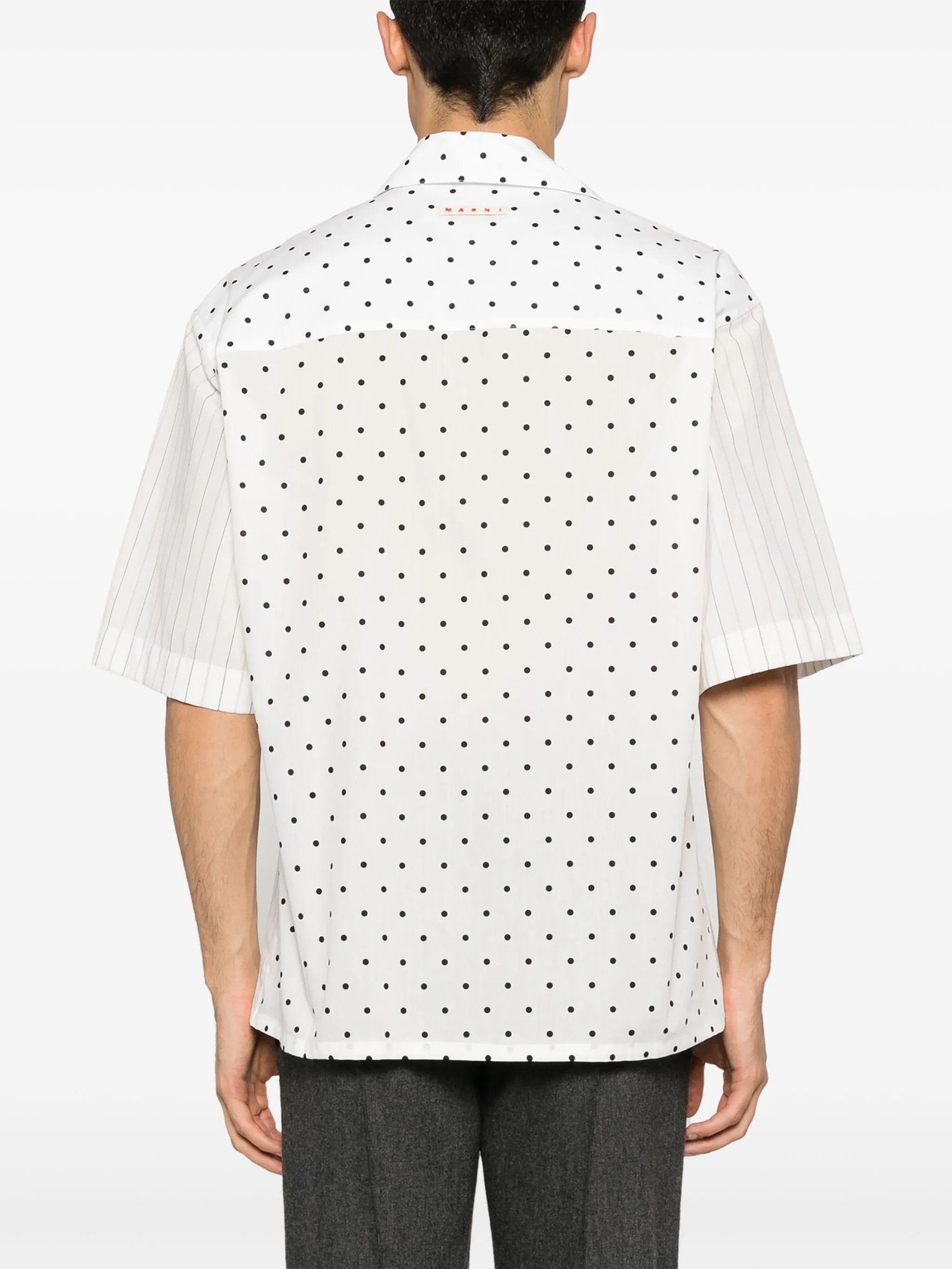 Marni o1y0225 Patterned Shirt in White/Black Size US M / EU 48-50 / 2 - 3 Thumbnail