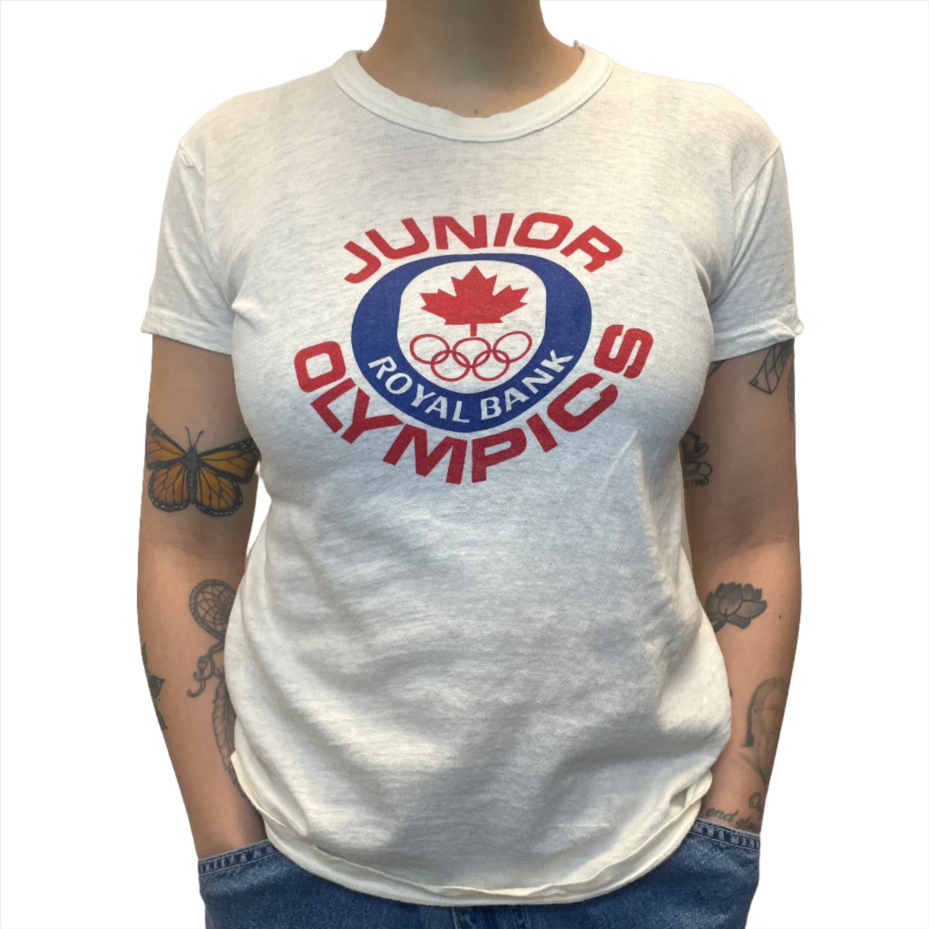 Fruit Of The Loom 80s Royal Bank Junior Olympics Vintage Single Stitch T-Shirt Size Small Size US S / EU 44-46 / 1 - 1 Thumbnail