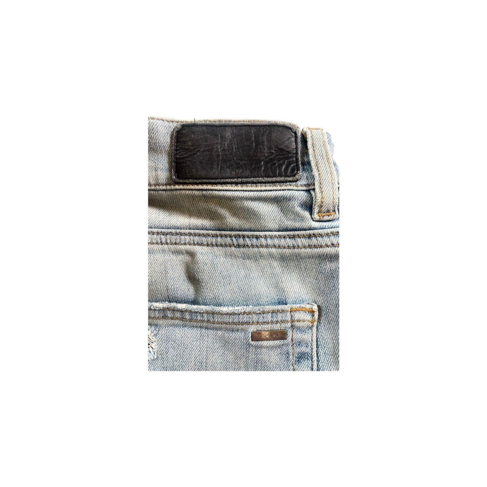 Amiri Amiri Ripped Thrasher Light Wash Jeans Size US 36 / EU 52 - 3 Thumbnail