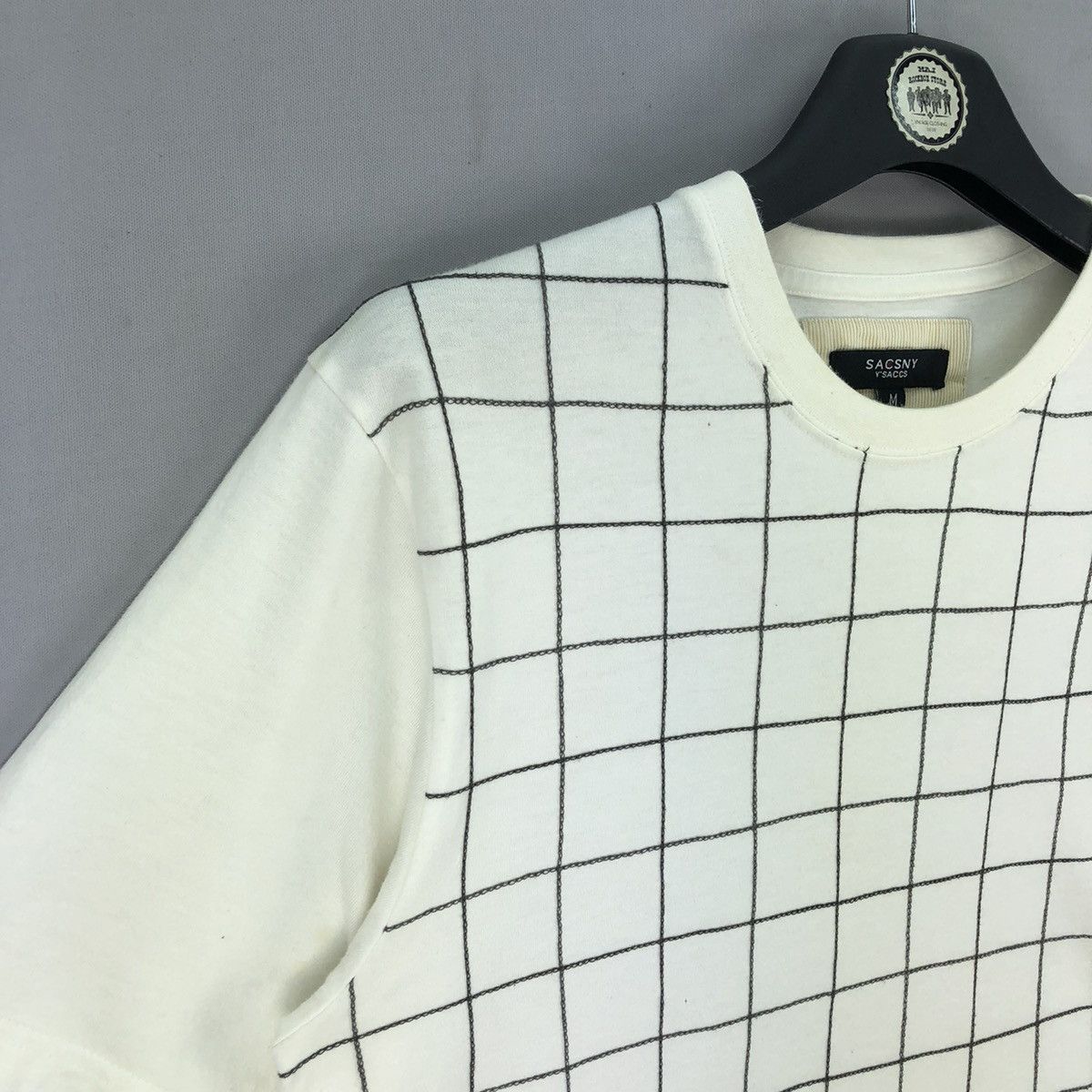 Yohji Yamamoto 2000's Sacsny Y'saccs Yohji Yamamoto Chain Stitch Checkered Size US M / EU 48-50 / 2 - 2 Thumbnail
