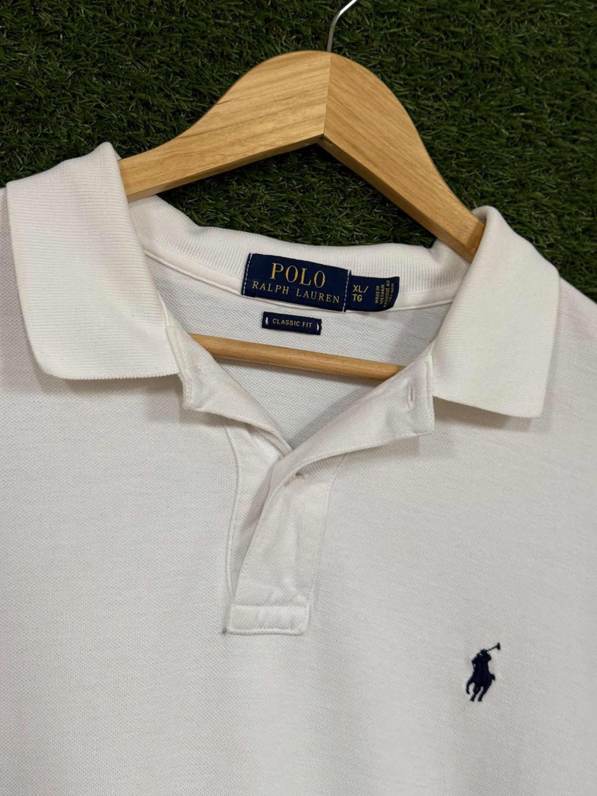 Polo Ralph Lauren Polo Ralph Lauren White Black Pony Logo Preppy Shirt XL Size US XL / EU 56 / 4 - 5 Thumbnail