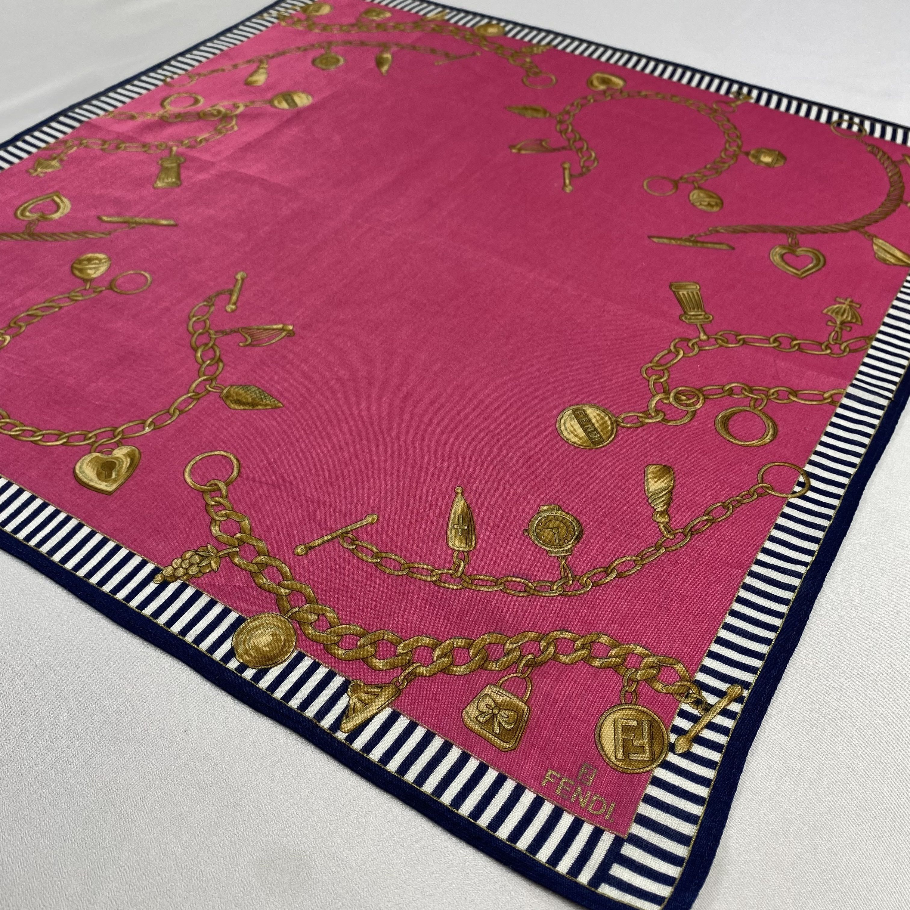 Vintage Fendi Handkerchief / Neckerchief / Bandana-P751 Size ONE SIZE - 2 Thumbnail