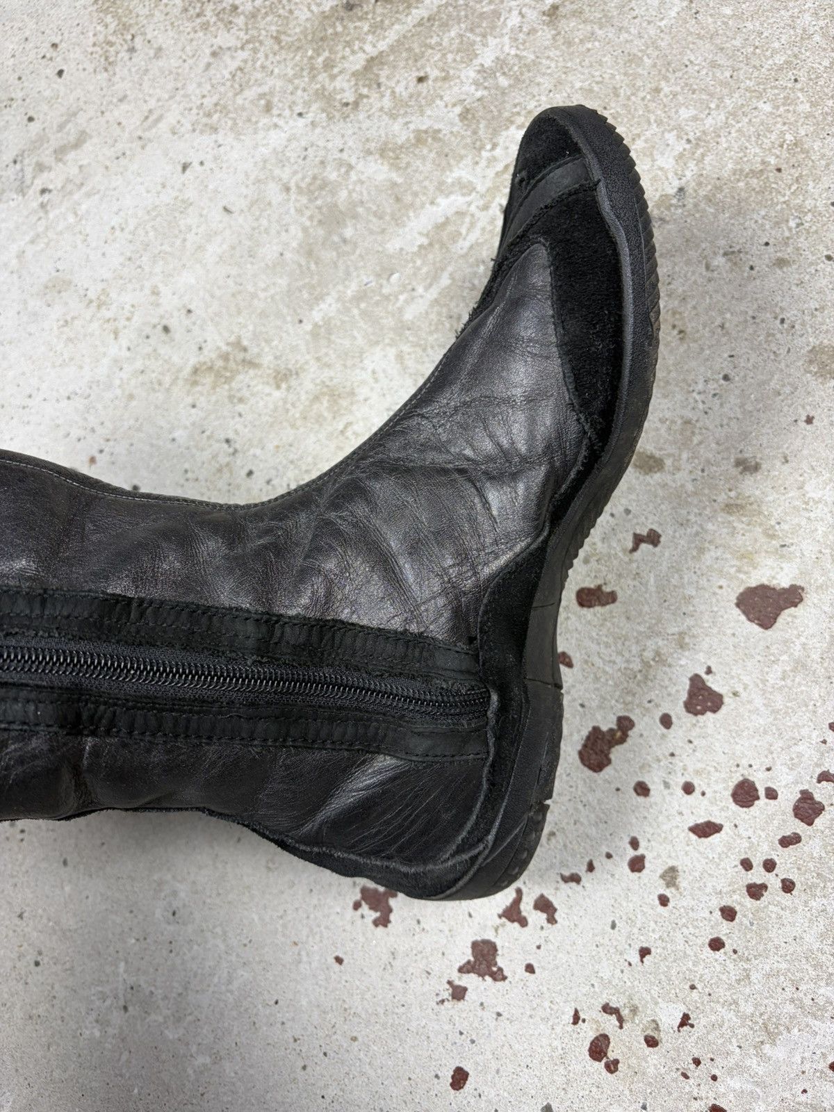 Diesel Vintage 2000s Diesel Black Cow Leather Archive Moto Boots Size US 8.5 / IT 38.5 - 15 Thumbnail