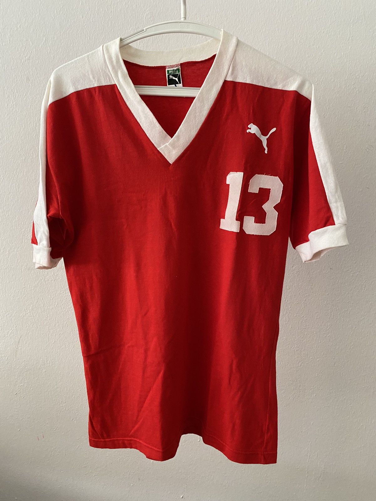 Puma × Vintage JERSEY PUMA 80s VINTAGE RARE MATCH WORN!? Size US M / EU 48-50 / 2 - 1 Thumbnail