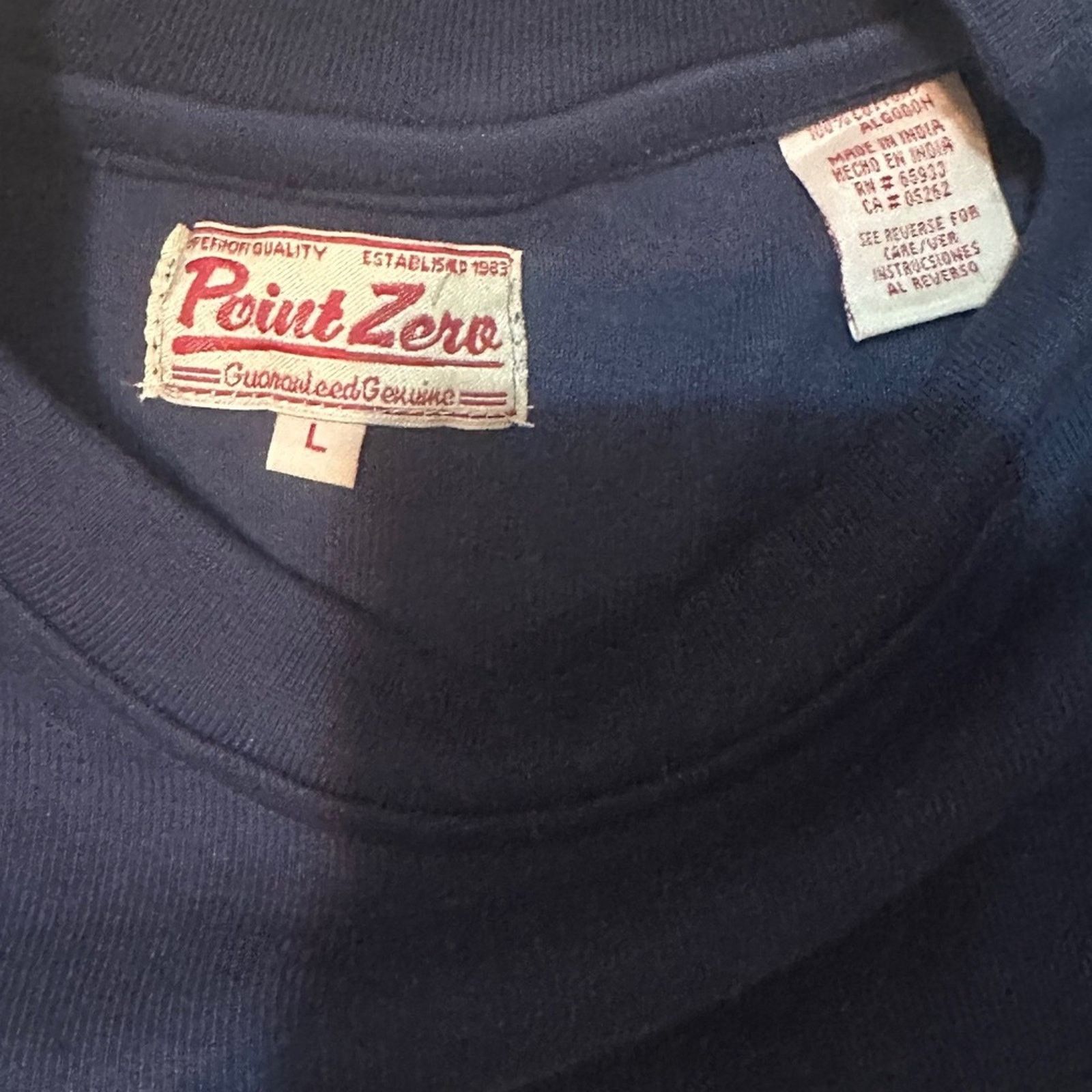 Point Zero Y2K Point Zero Long Sleeve Athletic Stripe Sweater Men's L Size US L / EU 52-54 / 3 - 2 Thumbnail