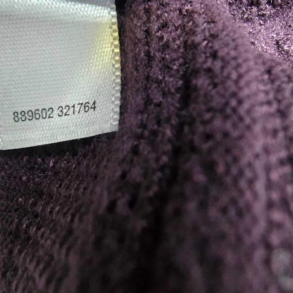 Apt. 9 Women's APT. 9 Purple Ribbed Crew Neck Sweater XS Size XS / US 0-2 / IT 36-38 - 9 Thumbnail