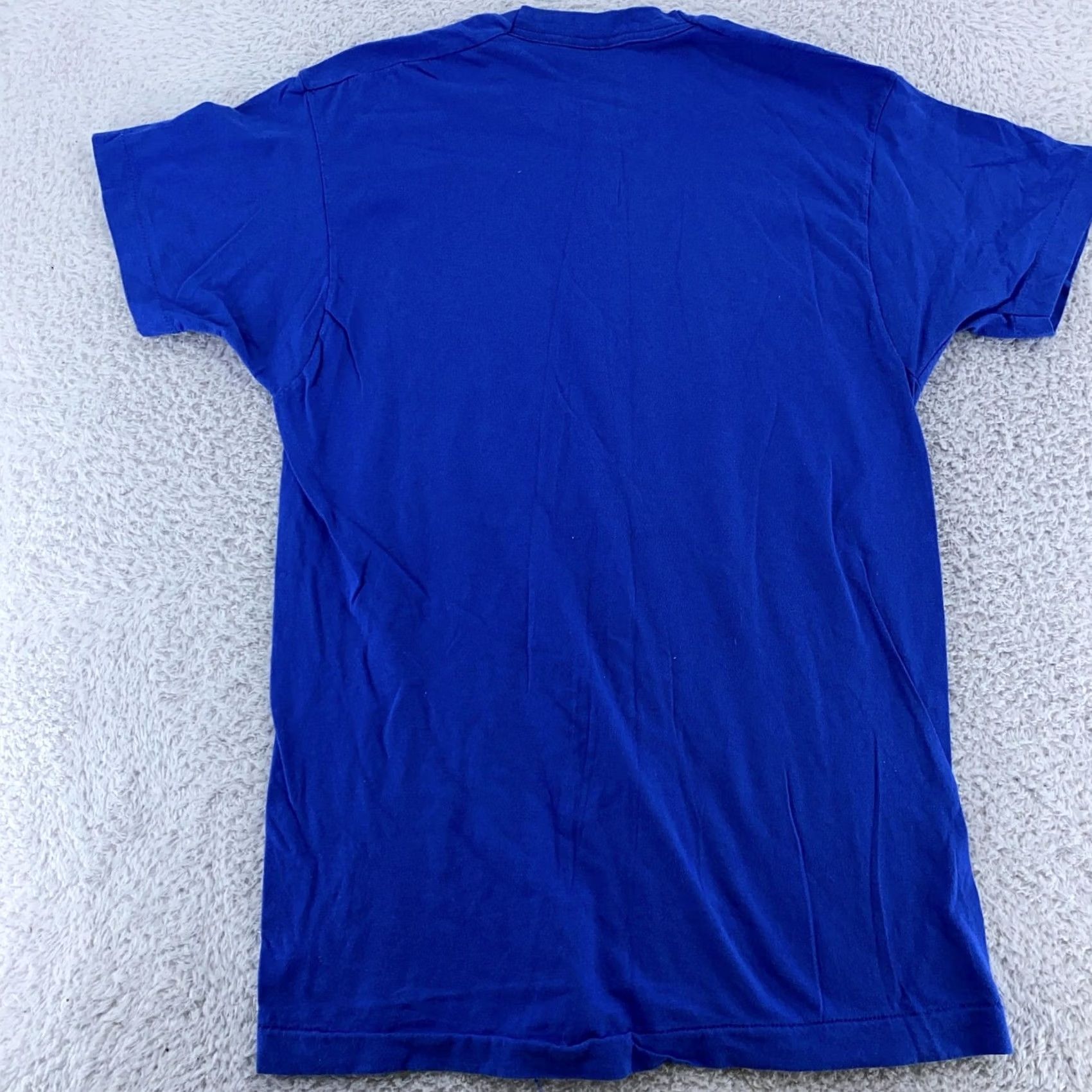 Fruit Of The Loom VINTAGE Fruit of the Loom Shirt Small Pocket Tee Blue USA Single Stitch Blank Mens S Short Sleeve Crew Neck Cotton Size US S / EU 44-46 / 1 - 4 Thumbnail