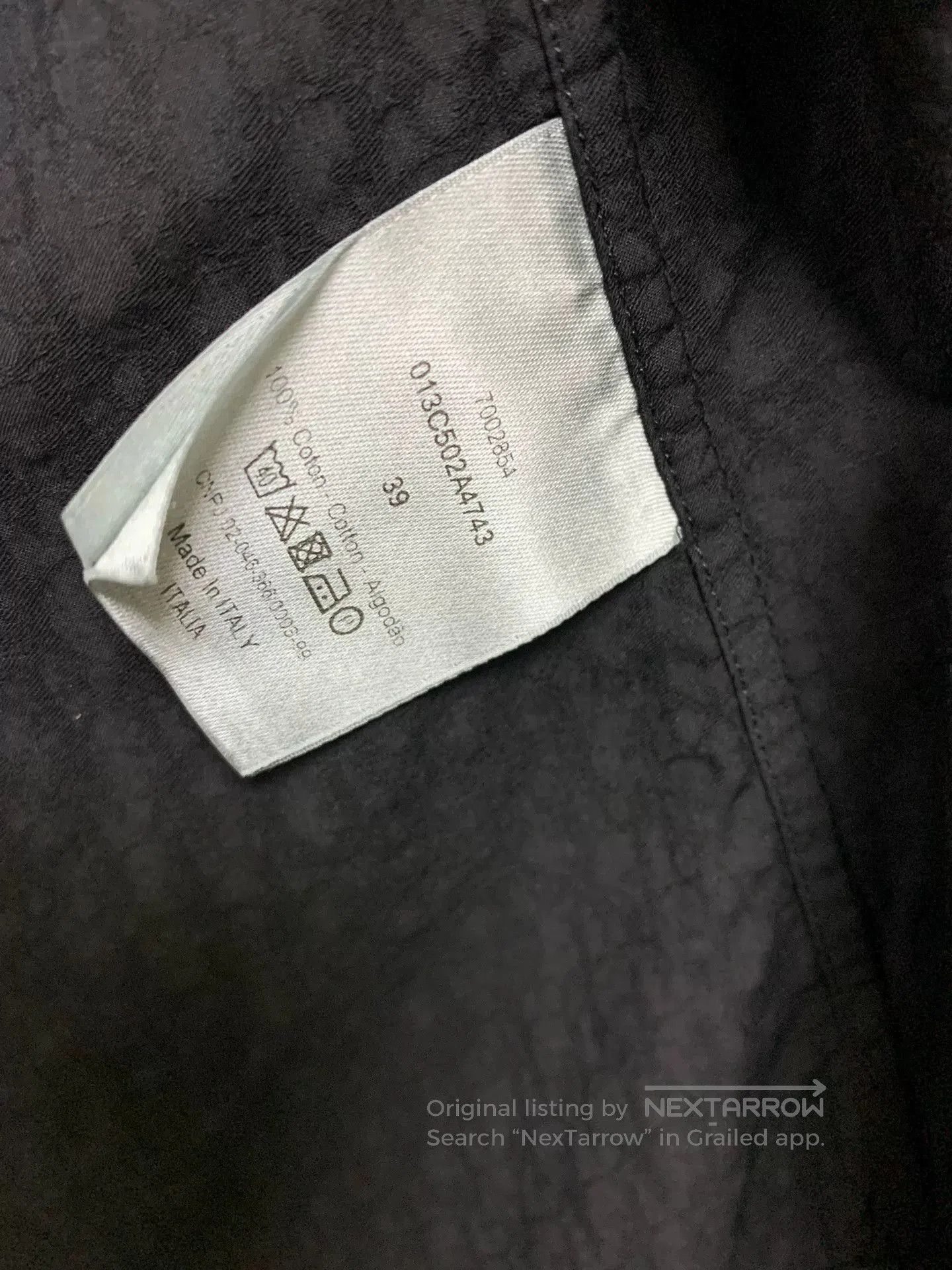 Dior dior black logo long sleeve casual shirt. Size US M / EU 48-50 / 2 - 6 Thumbnail
