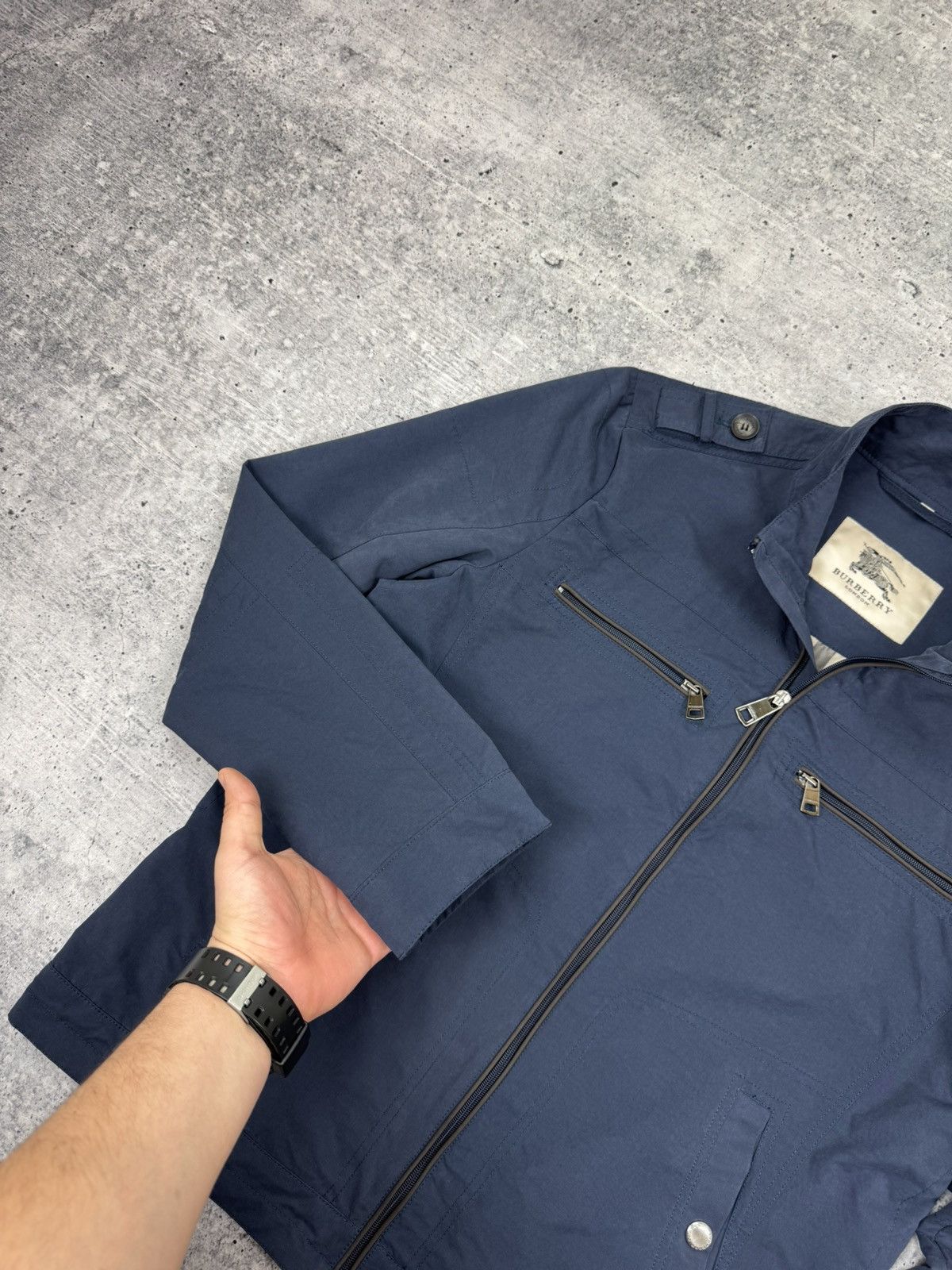 Burberry Burberry London Blue Nylon Jacket Multipocket Bomber Men L Size US L / EU 52-54 / 3 - 6 Thumbnail