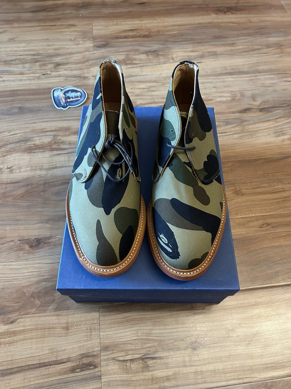 Bape NEW Bape x Mark Mcnairy Green Camo Shoes Size US 9 / EU 42 - 7 Thumbnail
