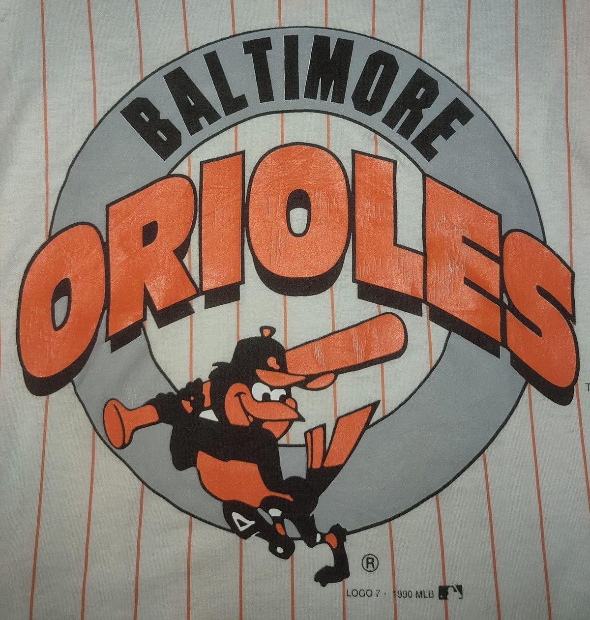 Logo 7 × MLB × Vintage Vintage 90s Tshirt Baltimore Orioles MLB Raglan USA Size US L / EU 52-54 / 3 - 2 Thumbnail