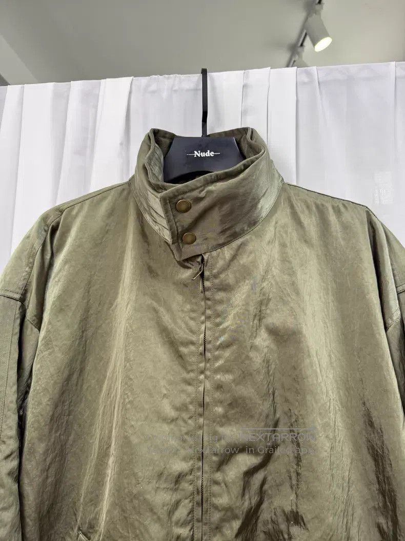 Hed Mayner Hed Mayner Metallic nylon stand collar jacket| Size US XXS / EU 40 - 3 Thumbnail
