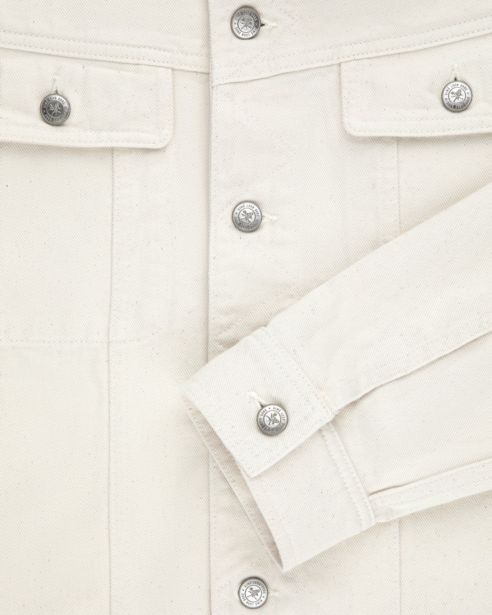 Aime Leon Dore o1mle0725 Denim Trucker Jacket in Natural Size US L / EU 52-54 / 3 - 5 Thumbnail