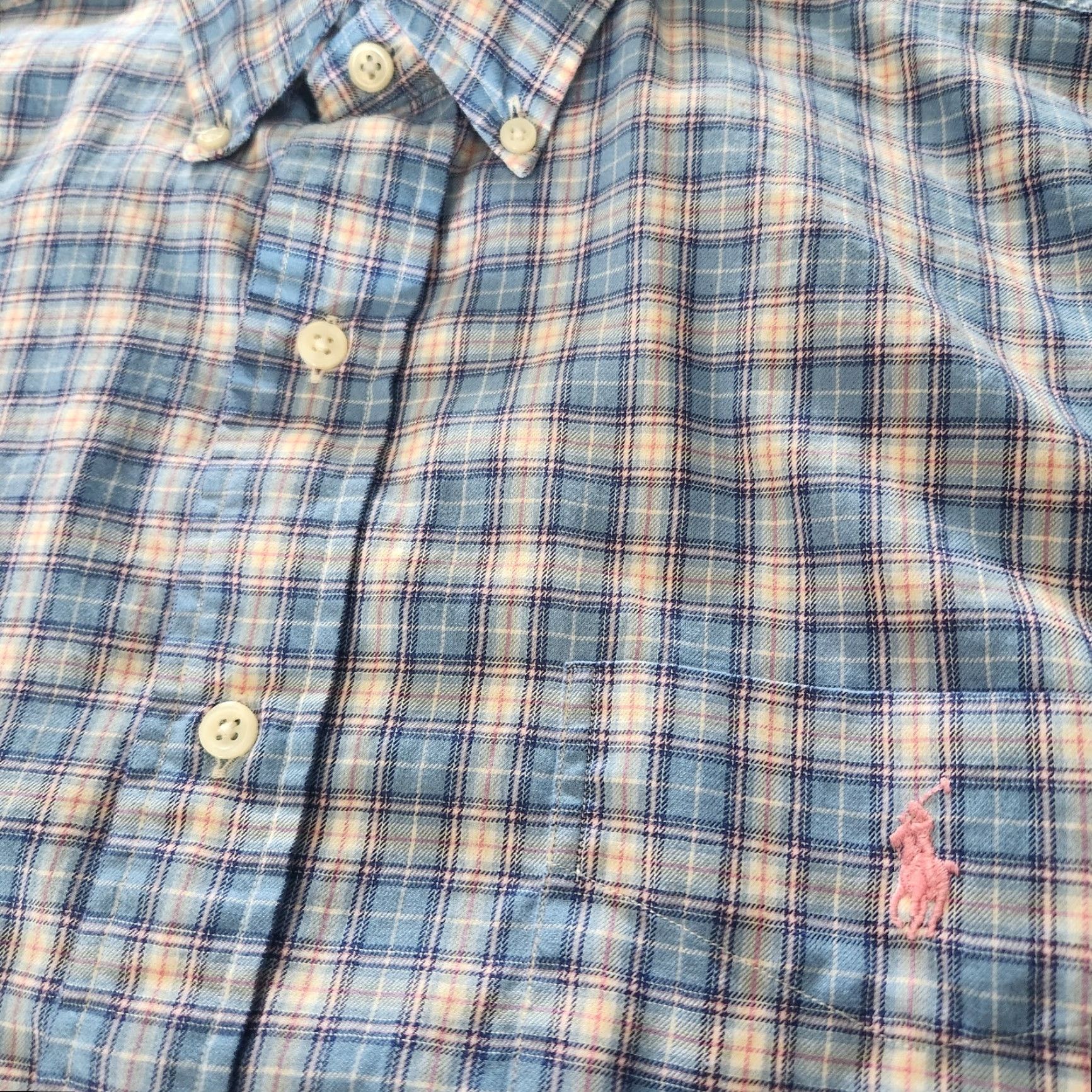 Ralph Lauren Ralph Lauren Blake Shirt Men LRG Blue Plaid Button Down Long Sleeve Pink Pony Size US L / EU 52-54 / 3 - 2 Thumbnail
