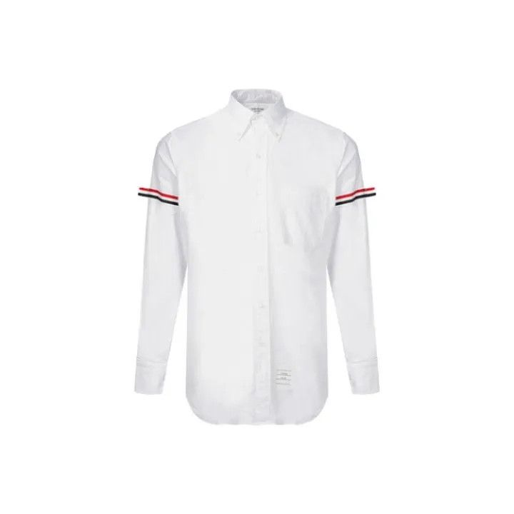 Thom Browne Thom Browne Classic Striped Long Sleeve Shirt 0079 Size US S / EU 44-46 / 1 - 1 Thumbnail