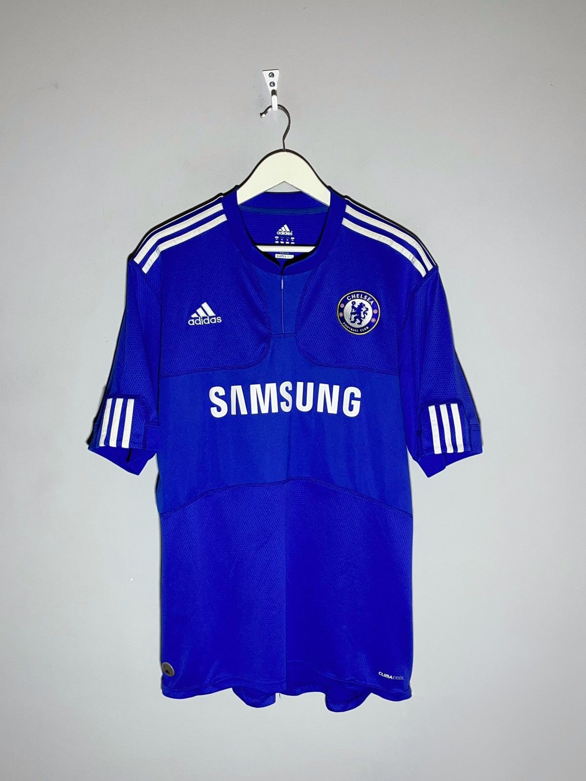 Adidas × Chelsea Soccer Chelsea FC Adidas 2009/10 Home Y2k Football Shirt Size US XL / EU 56 / 4 - 1 Thumbnail