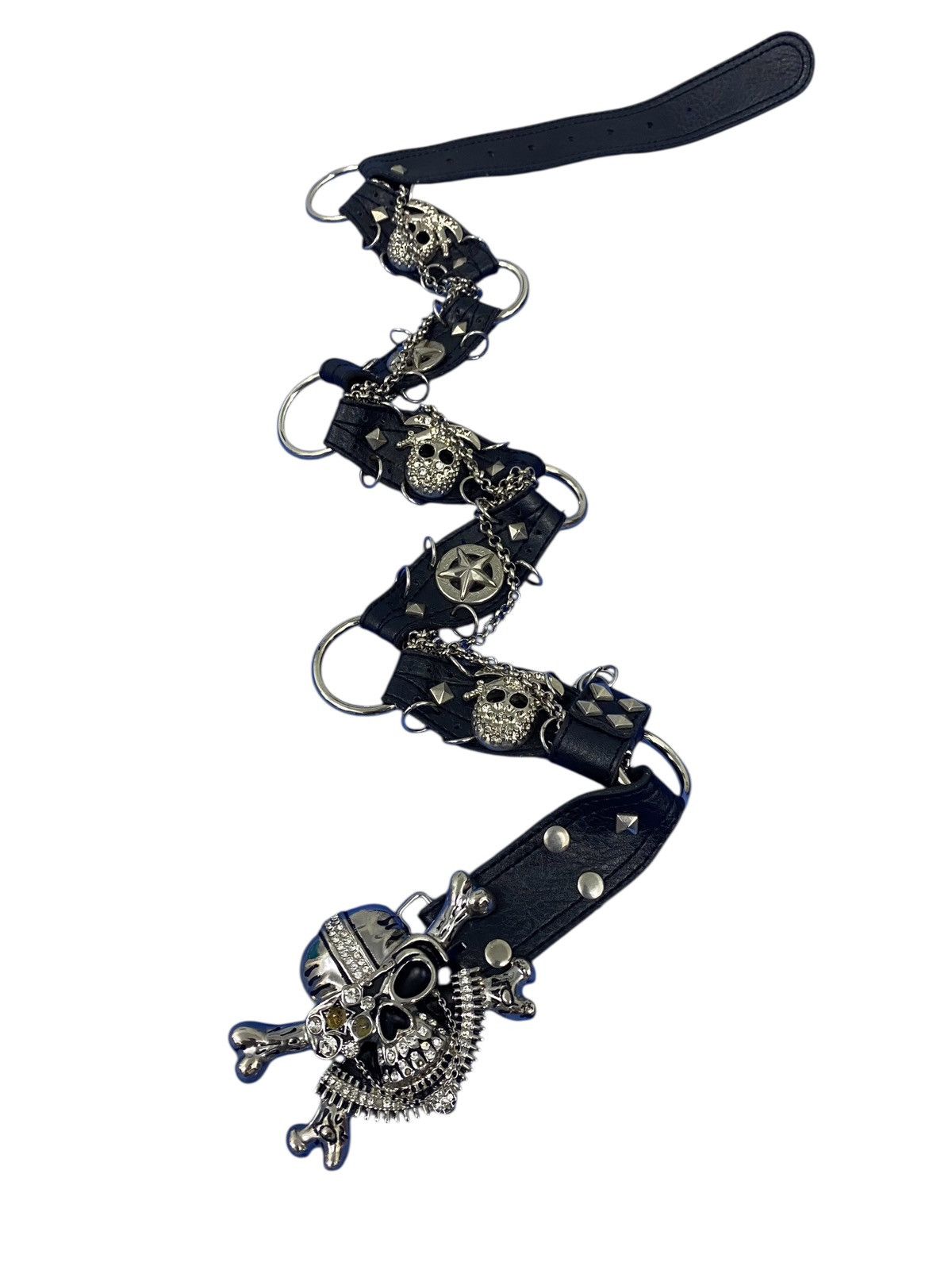 Japanese Brand Japanese Brand bondage belt with stud skull buckle Size ONE SIZE - 2 Thumbnail