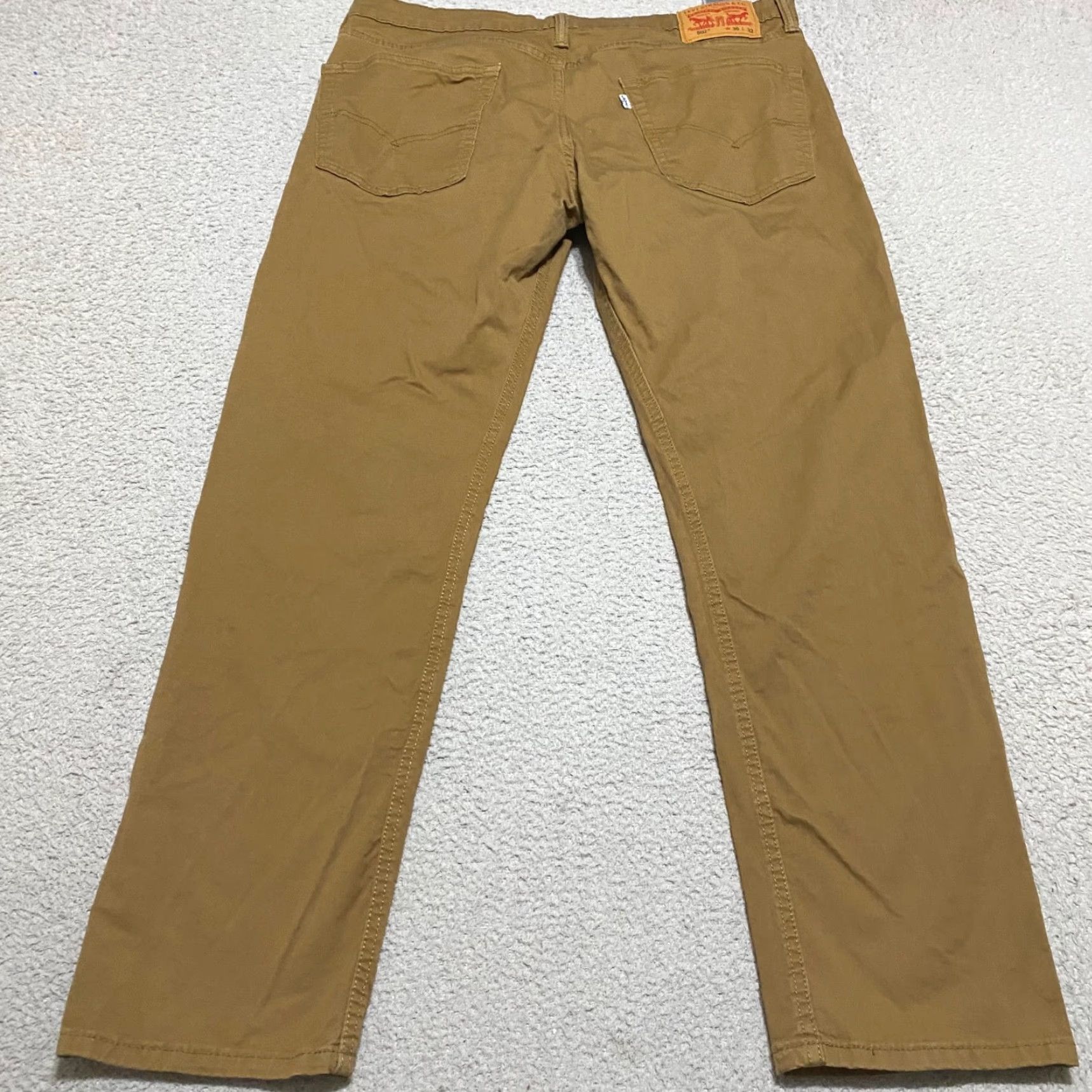 Levi's Levi's 502 Mens Jeans Beige Medium Wash Regular Fit Tapered Leg 36x32 Size US 36 / EU 52 - 2 Thumbnail