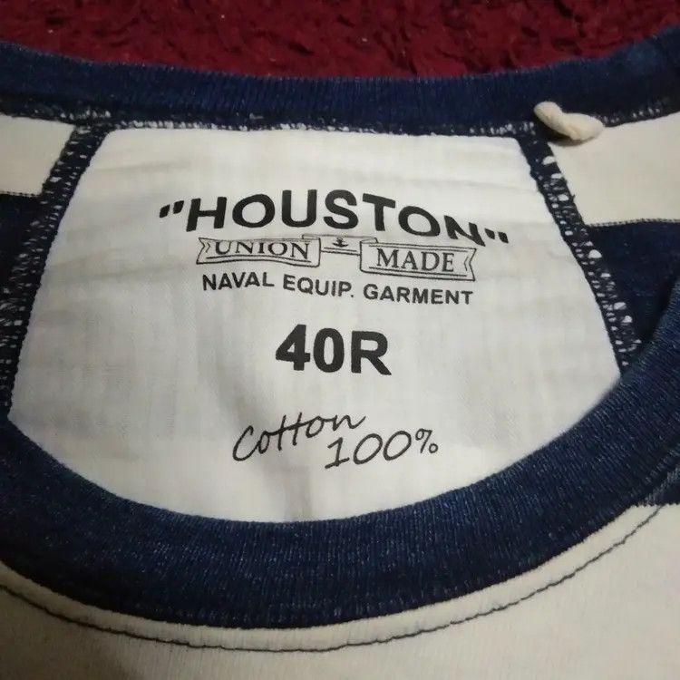 Japanese Brand Houston US Navy Stripe Tee Size US M / EU 48-50 / 2 - 4 Thumbnail