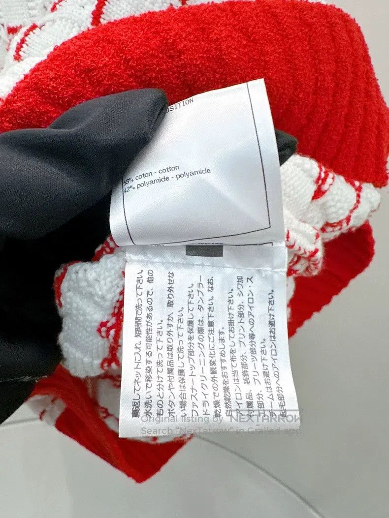 Chanel Chanel 23C early spring red and white knitted striped swea Size XS / US 0-2 / IT 36-38 - 5 Thumbnail