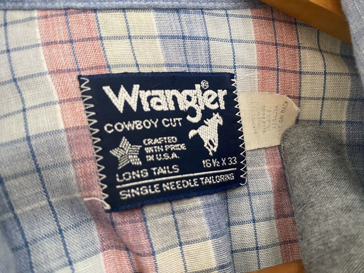 Vintage Vintage Wrangler Western Snap Button Colour Block Shirt Size US S / EU 44-46 / 1 - 4 Thumbnail