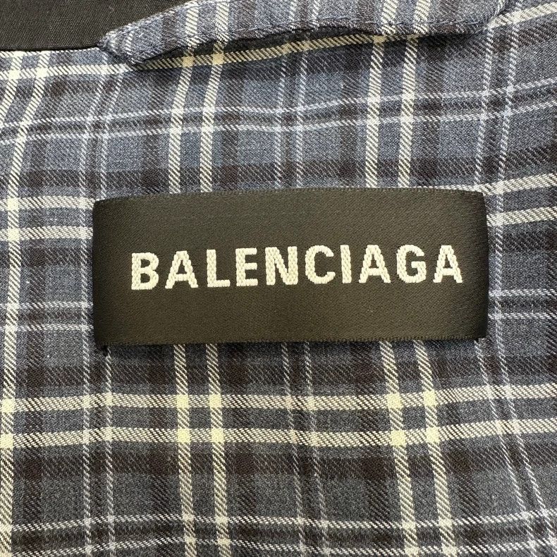 Balenciaga Balenciaga Patchwork plaid embroidered logo assault jacket Size US S / EU 44-46 / 1 - 7 Thumbnail