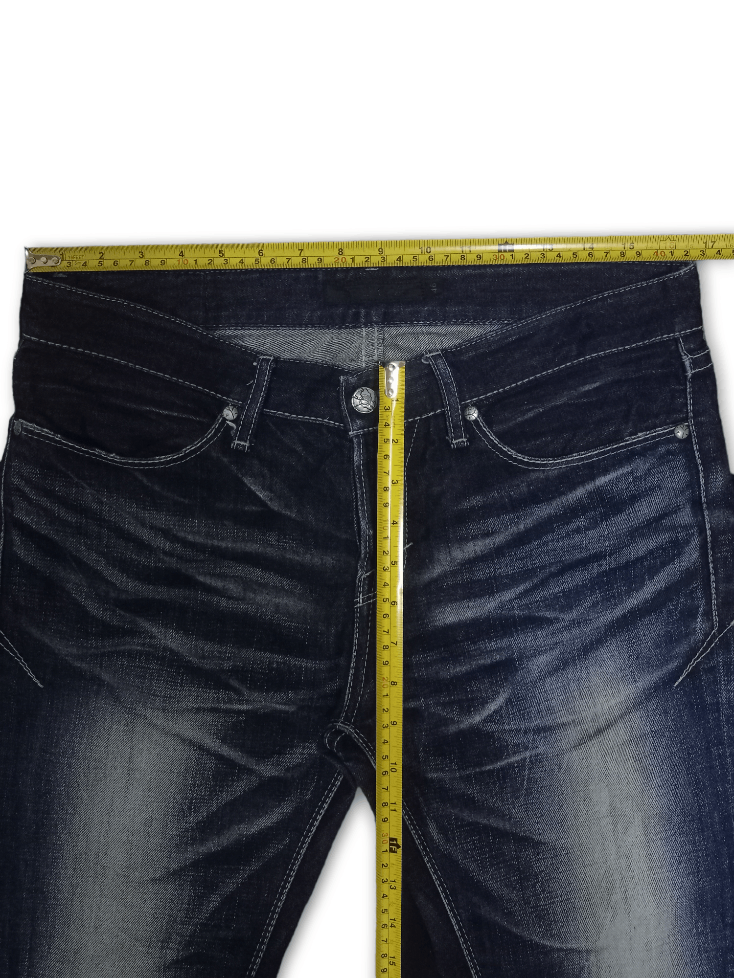 GOSTAR DE FUGA × Japanese Brand Vintage Japanese Gostar De Fuga Indigo Distressed Jeans Size US 33 - 9 Thumbnail