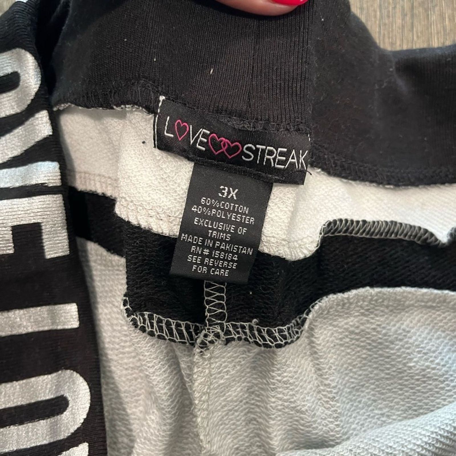 Vintage NWT Love Streak Womens Cotton Track Gym Shorts Size 3X Size 42" / US 20 - 4 Thumbnail