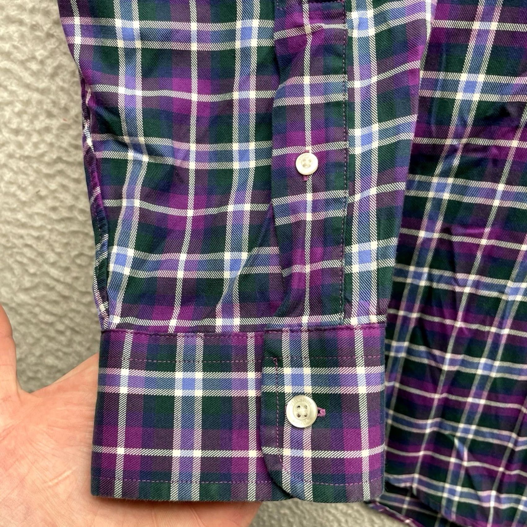 Vineyard Vines Vineyard Vines Murray Shirt Mens XL Purple Green Plaid Check Classic Fit Preppy Button-Up Button-Down N/A Size US XL / EU 56 / 4 - 4 Thumbnail