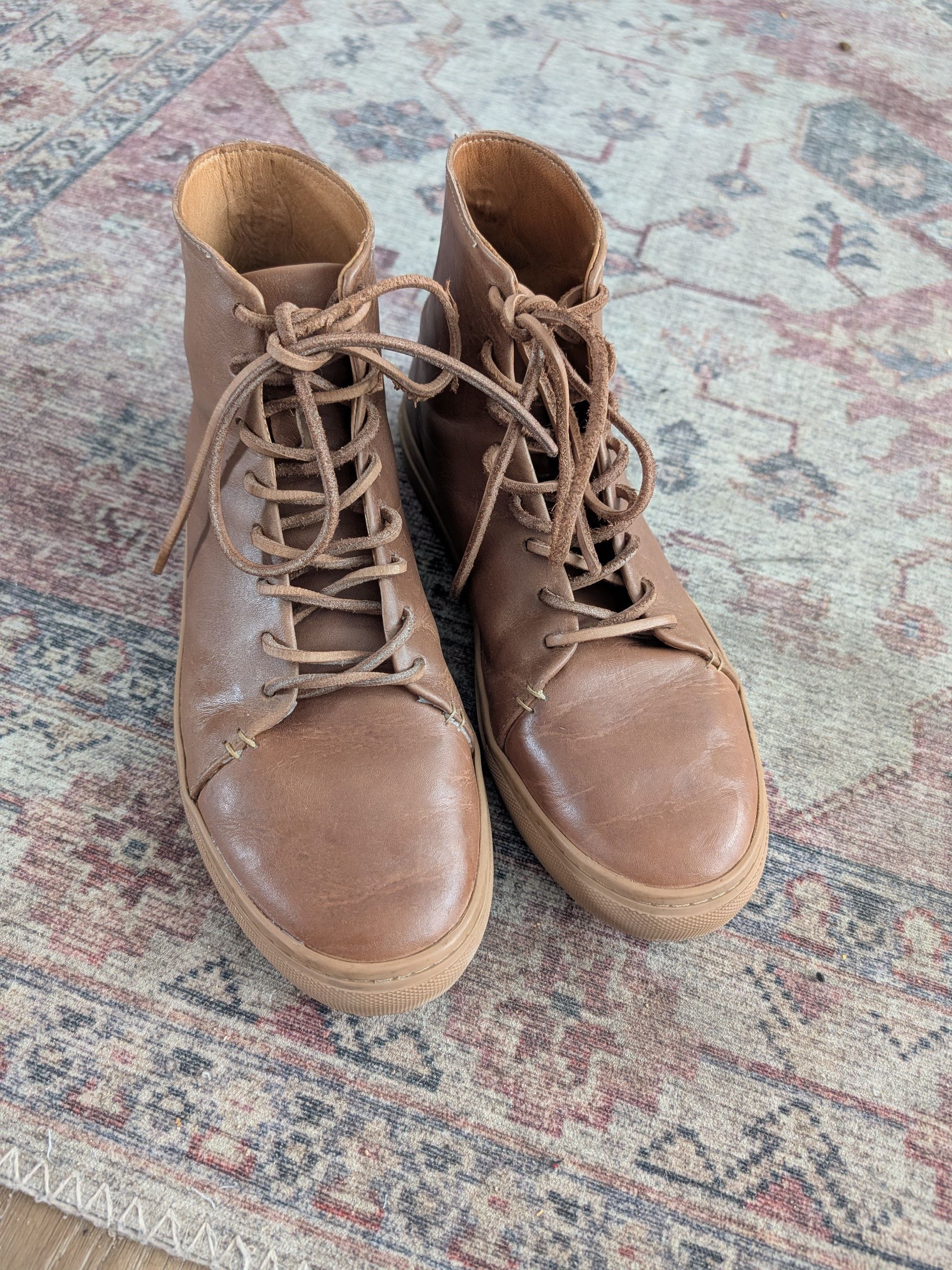 Thursday Boot Company Thursday Boot Co Premier Natural Vachetta High Top Sneaker Size US 9.5 / EU 42-43 - 7 Thumbnail