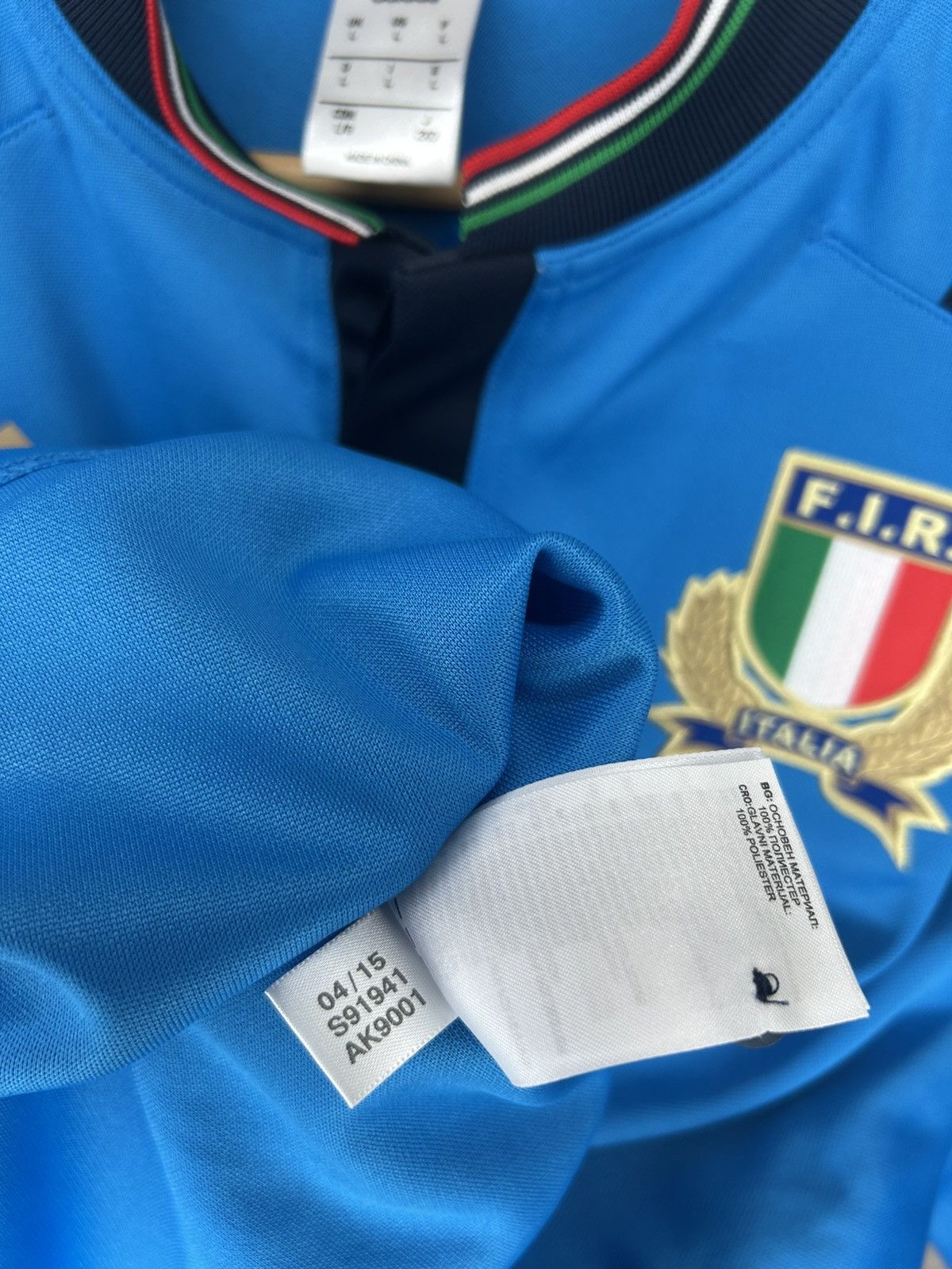 Adidas Adidas Italy 2015 Rugby Jersey Size US L / EU 52-54 / 3 - 13 Thumbnail