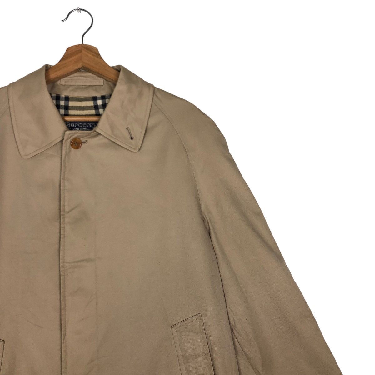 Burberry 🔥Vintage Long Jacket Burberry Made in England Nova Check Size US M / EU 48-50 / 2 - 6 Thumbnail