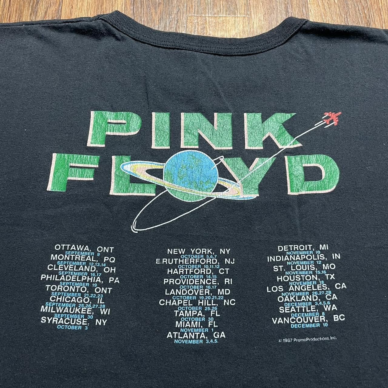 Pink Floyd × Vintage Pink Floyd Vintage Tour Shirt 1987 Black Dark Side Size US XS / EU 42 / 0 - 8 Thumbnail