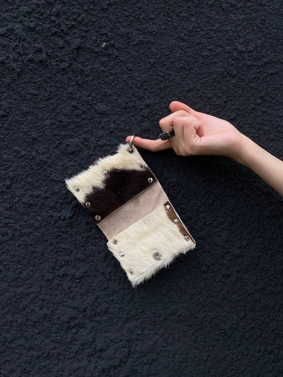 Handmade Cow leather Y2K wallet Size ONE SIZE - 6 Thumbnail
