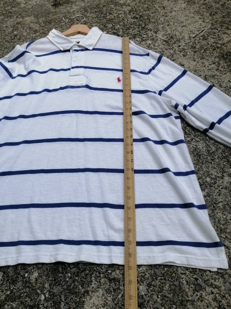 Polo Ralph Lauren Polo Ralph Lauren Polo Rugby Longsleeve Stripe Shirt Size US XL / EU 56 / 4 - 2 Thumbnail