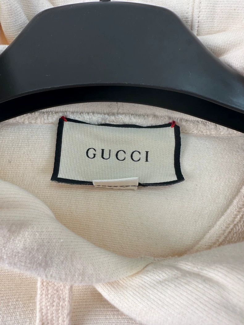 Gucci Gucci Lamb pattern beige hooded sweatshirt 2503-Nextarrow Size US S / EU 44-46 / 1 - 2 Thumbnail