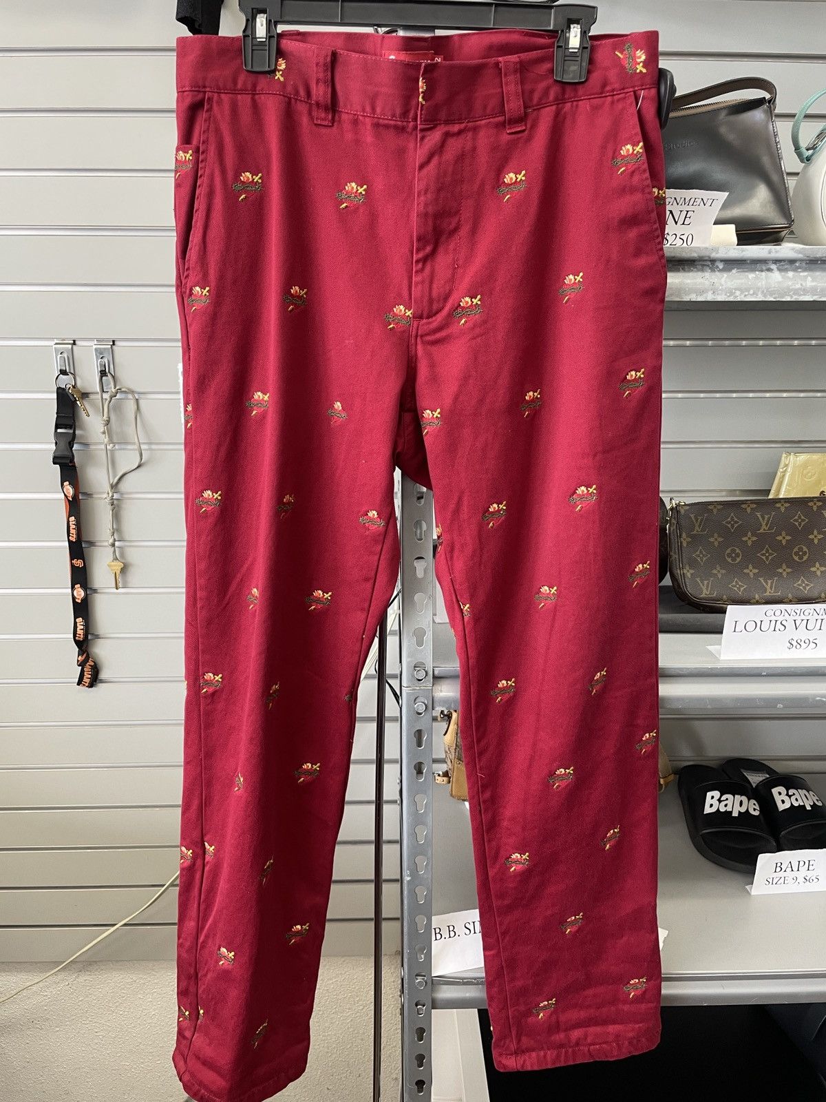 Supreme Supreme Red Sacred Hearts Pants Romeo Juliet Size 32 Size US 32 / EU 48 - 1 Preview