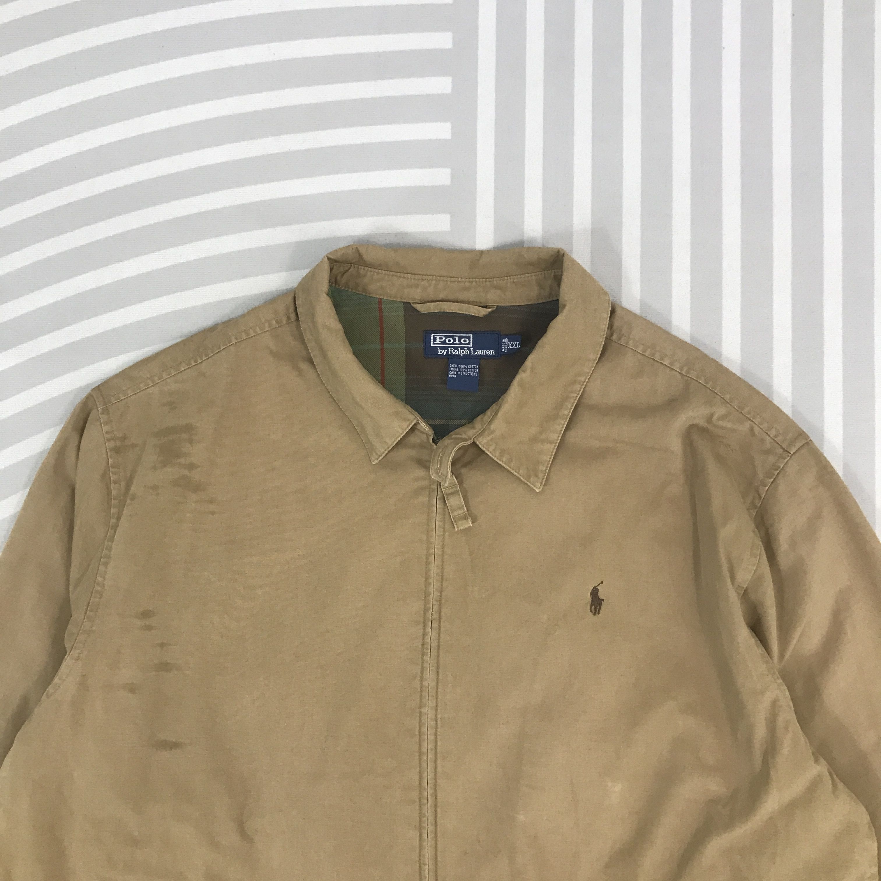 Polo Ralph Lauren × Vintage Vintage Polo Ralph Lauren Khaki Jacket Size US XXL / EU 58 / 5 - 2 Thumbnail