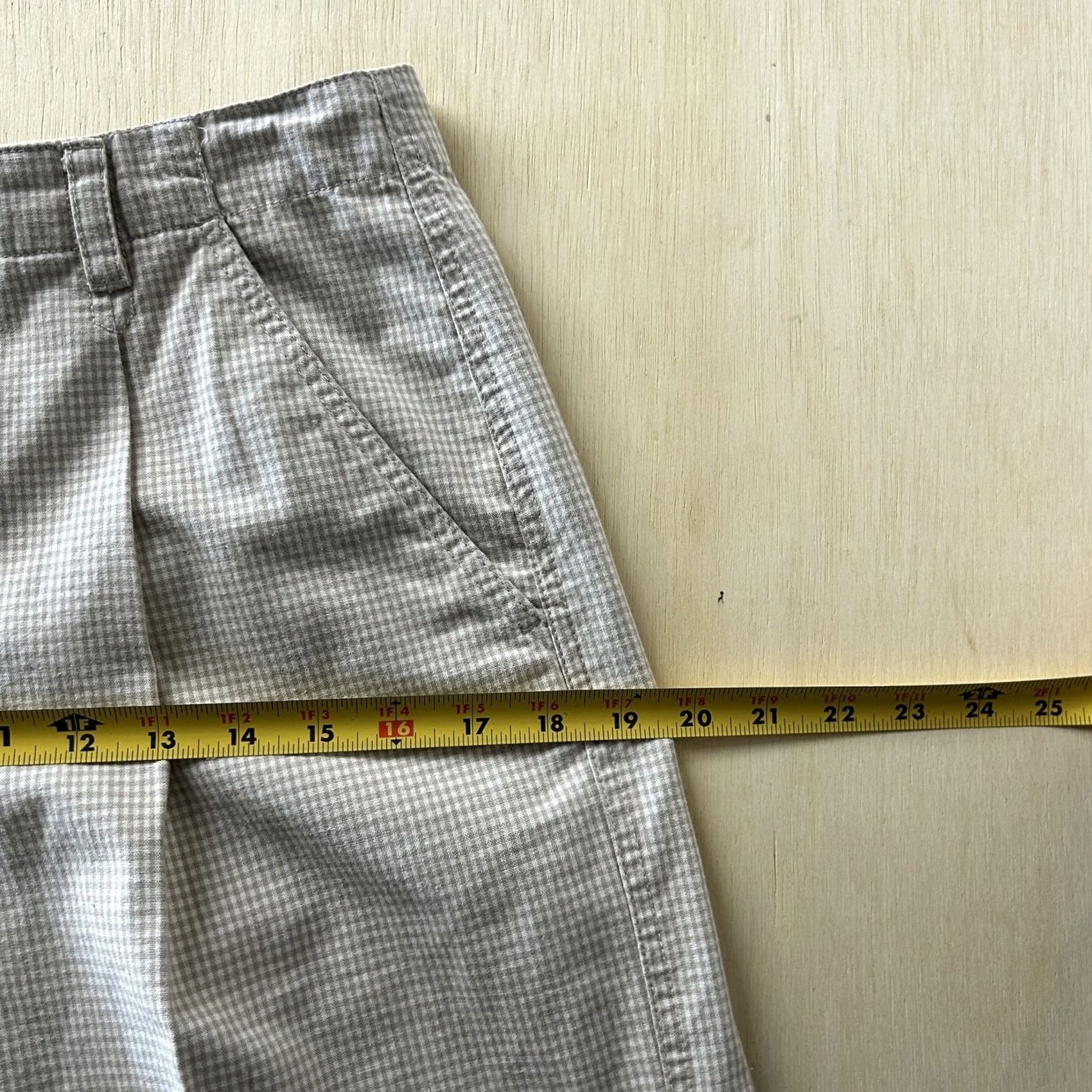Vintage VINTAGE Lizwear Pants Womens 8 Beige Check Pleated Straight Leg Chino Twill Size 30" / US 8 / IT 44 - 7 Thumbnail