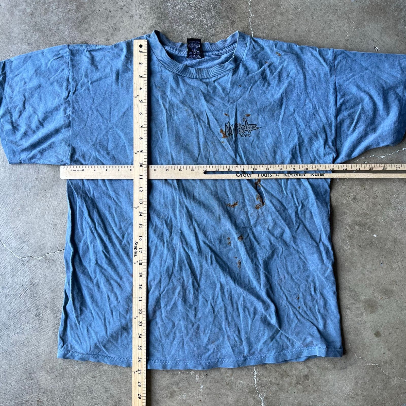 Vintage VINTAGE THRASHED NO FEAR SHIRT XL 90S SKATE SURF Size US XL / EU 56 / 4 - 5 Thumbnail
