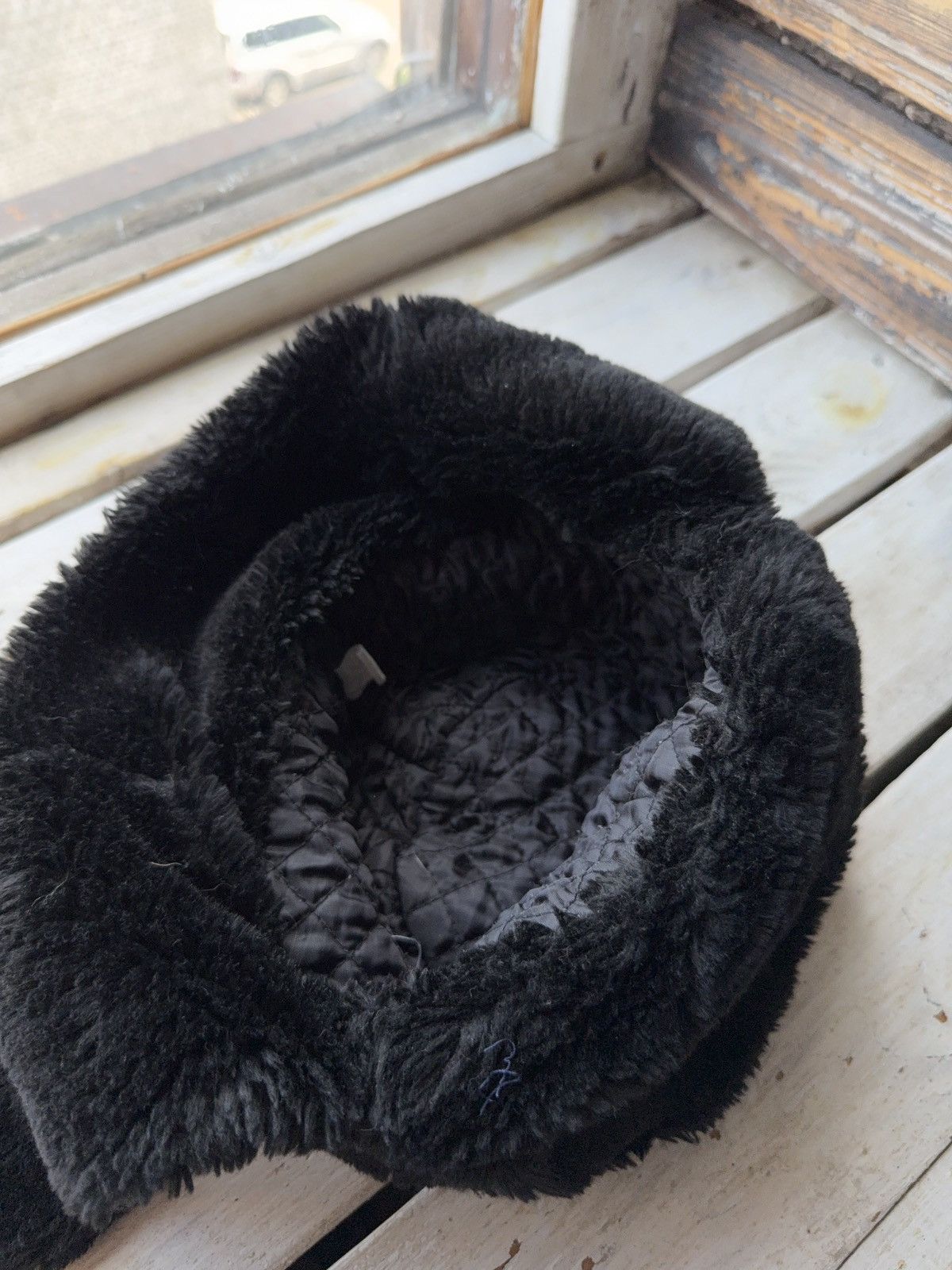 Vintage Vintage Real Fur Mohair Fuzzy Ushanka Y2K Opium Hype Rare OS Size ONE SIZE - 4 Thumbnail
