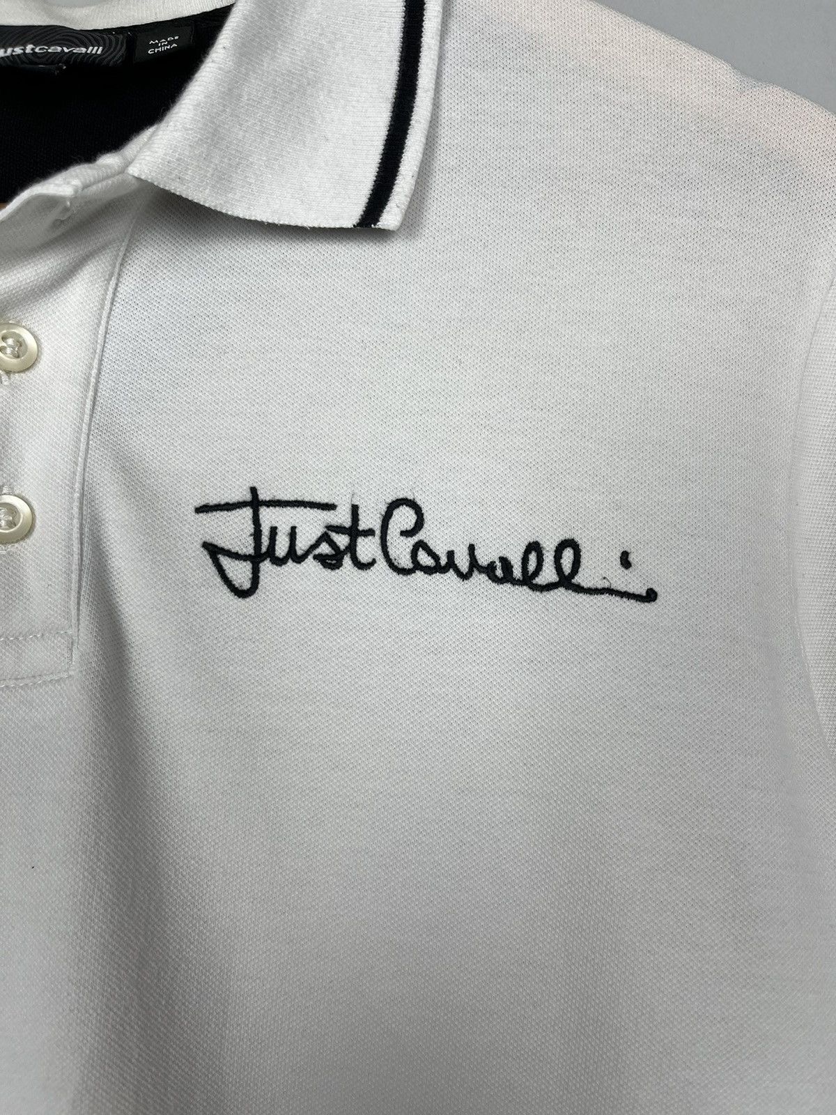 Just Cavalli × Roberto Cavalli Just Cavalli Logo Print Luxury Lux Polo Size US L / EU 52-54 / 3 - 8 Thumbnail