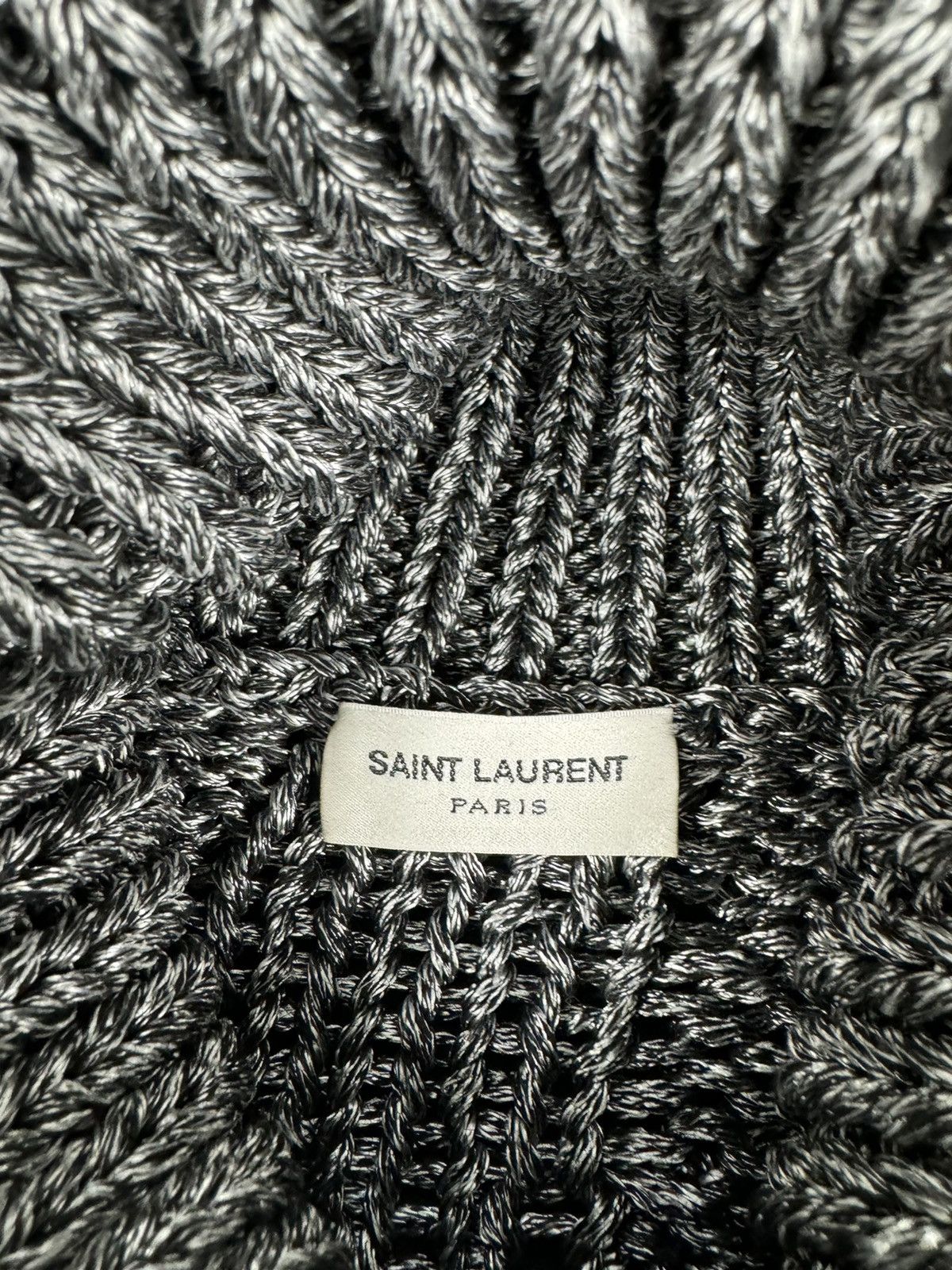 Saint Laurent Paris Heavy Cableknit Turtleneck Size US L / EU 52-54 / 3 - 4 Thumbnail