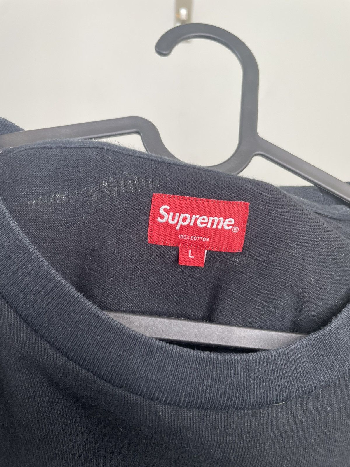 Supreme Supreme Long Sleeve Pocket Tee F/W13 Black Large Size US L / EU 52-54 / 3 - 4 Thumbnail